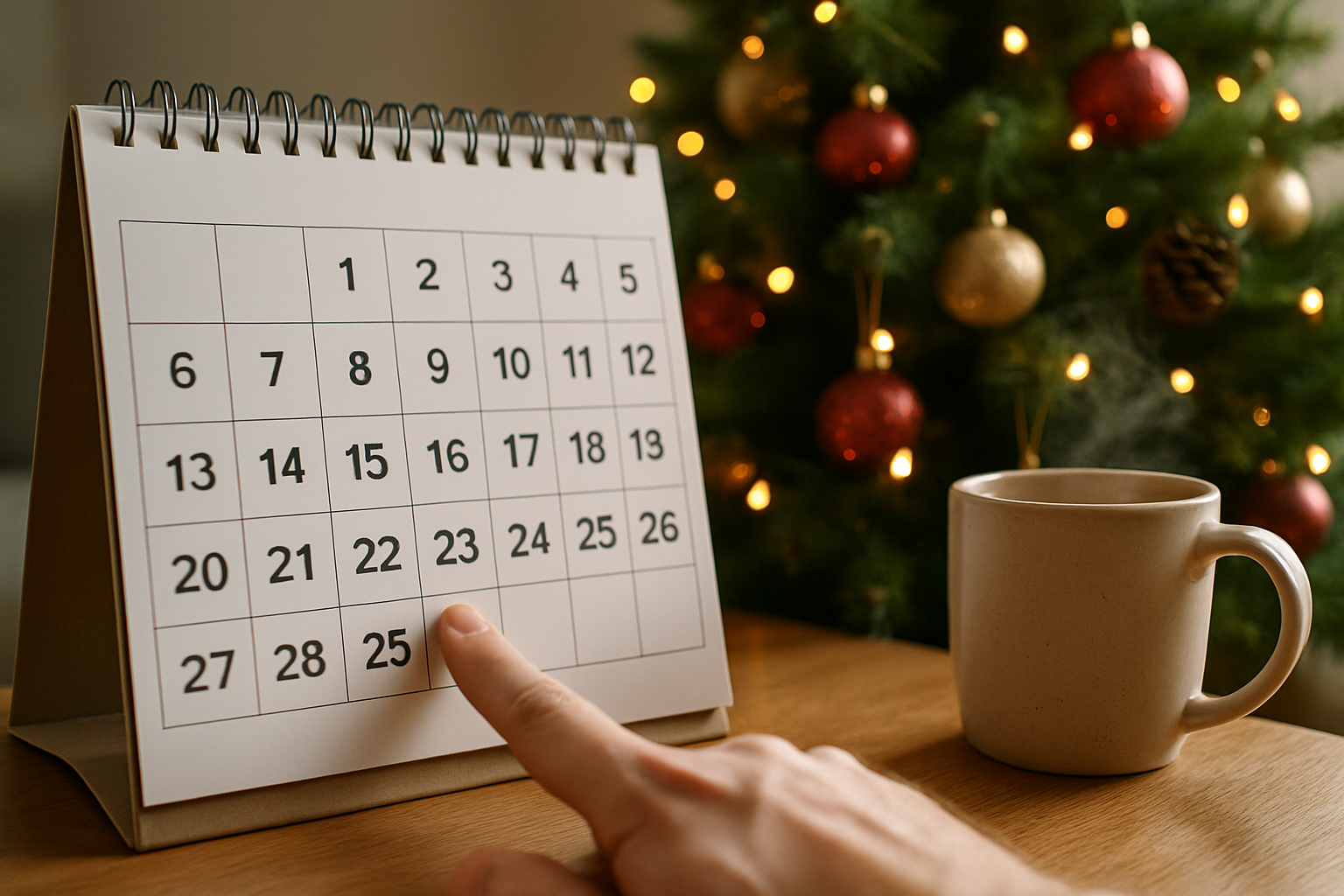 when is christmas? - Illustration