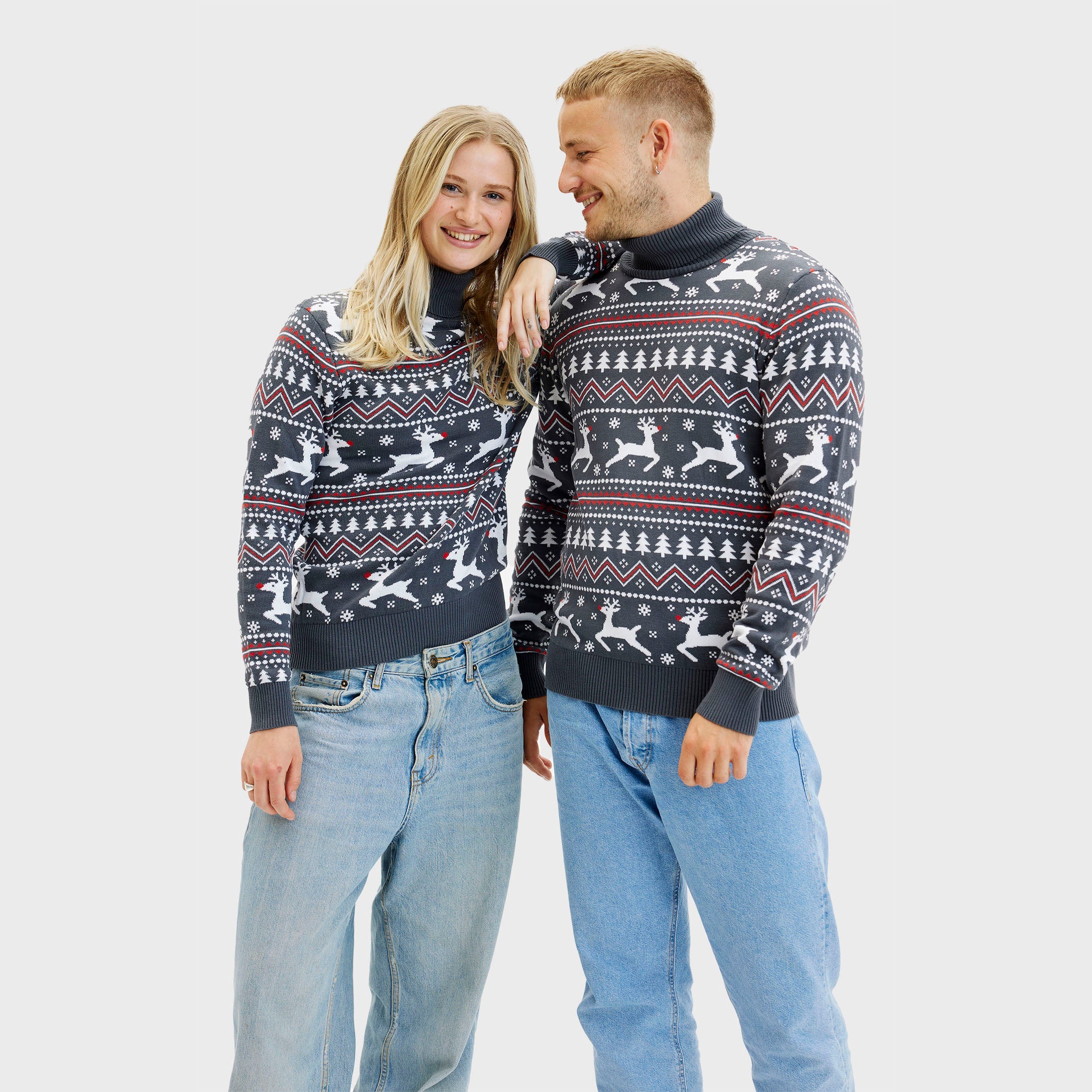 The Stylish Highneck Christmas Sweater – Men