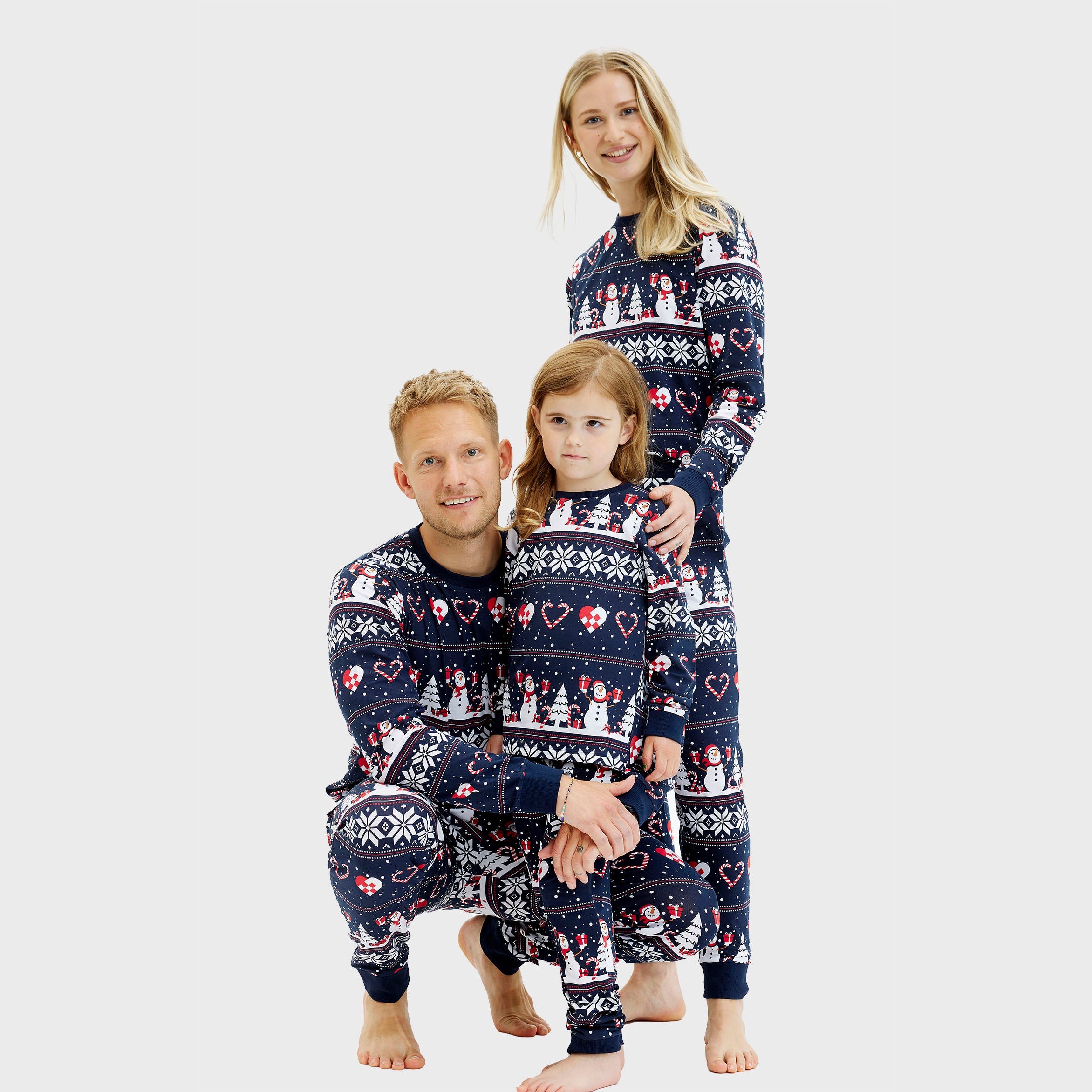 Christmas Heart Pyjamas Navy – Women