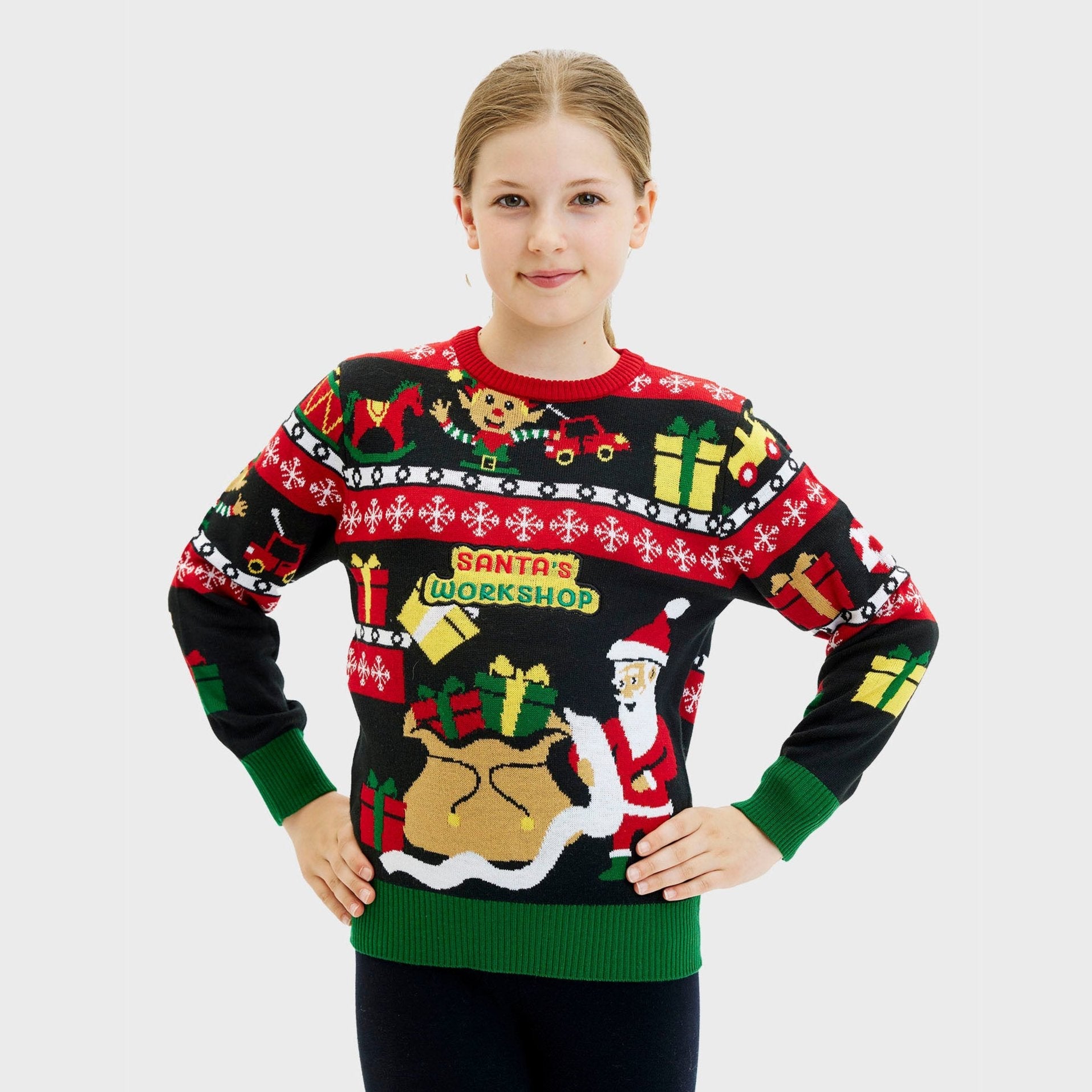 Santa's Workshop christmas sweater - child.