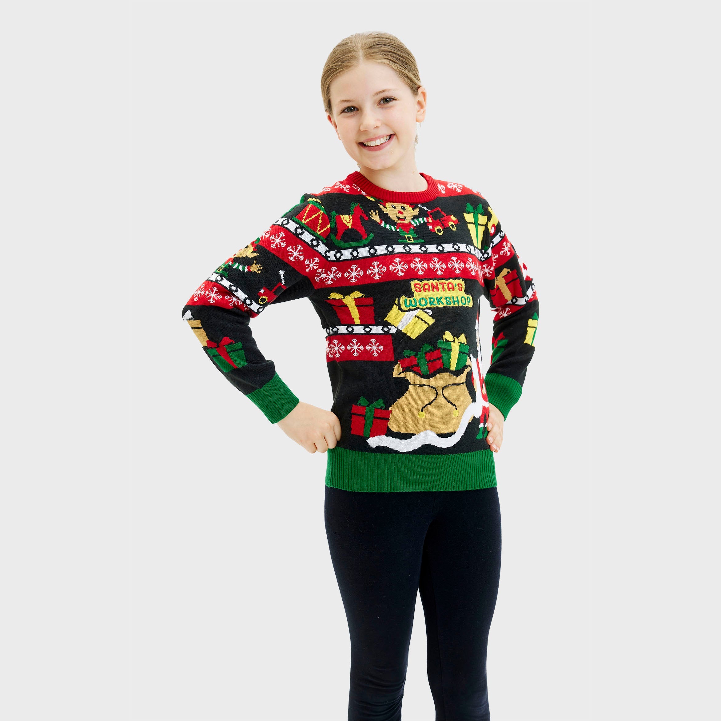 Santa's Workshop christmas sweater - child.