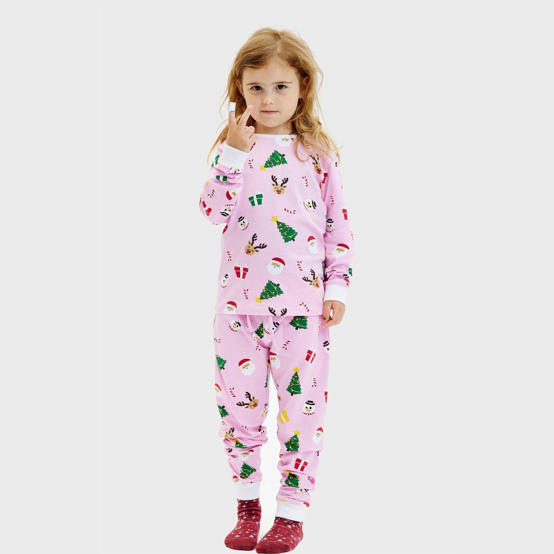 The Pinkish christmas pyjamas - child.