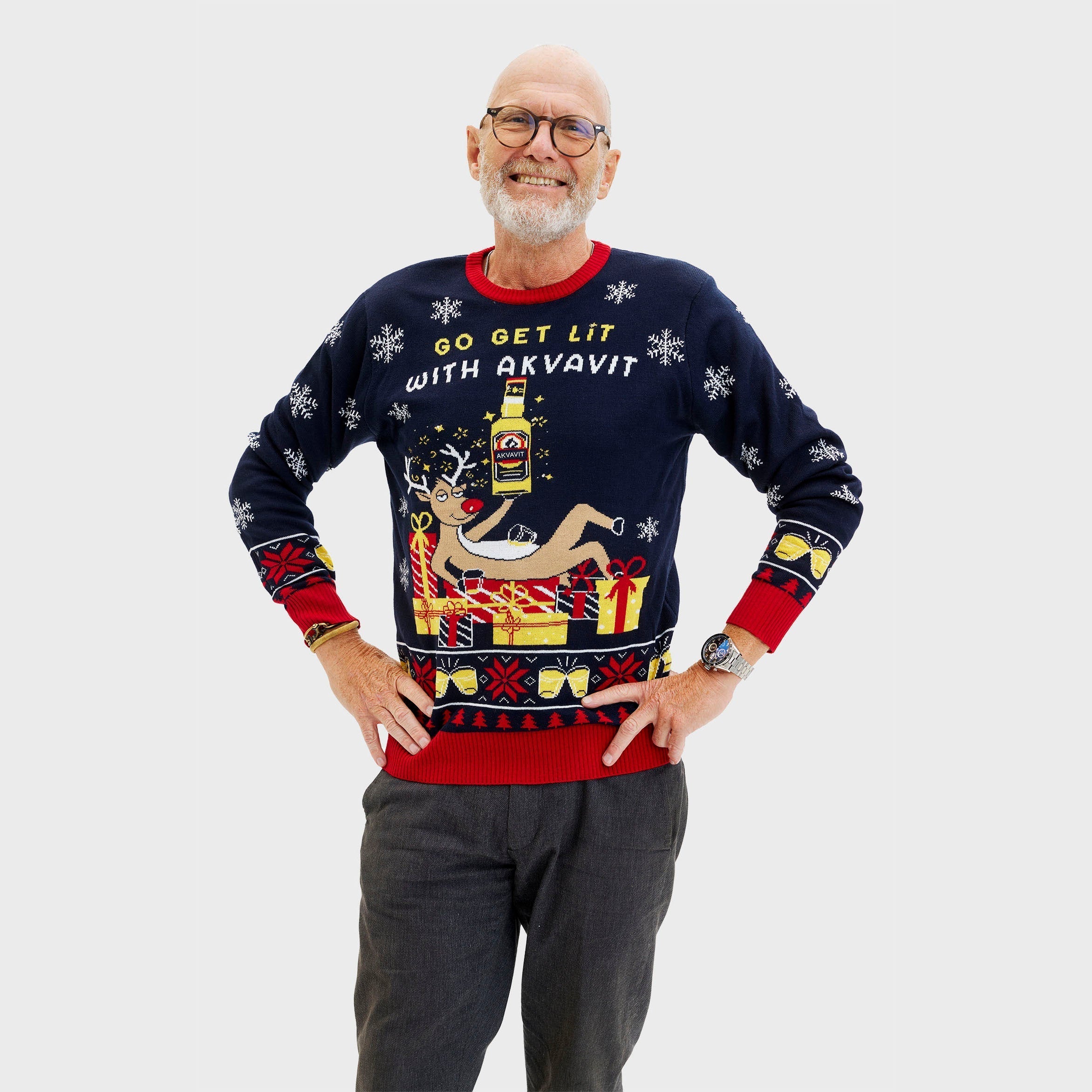 Akvavit Christmas Sweater – Men