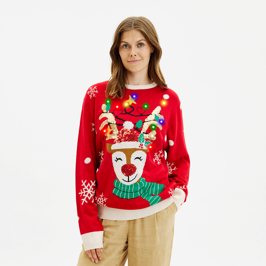 The Cute Reindeer Christmas Sweater – Women