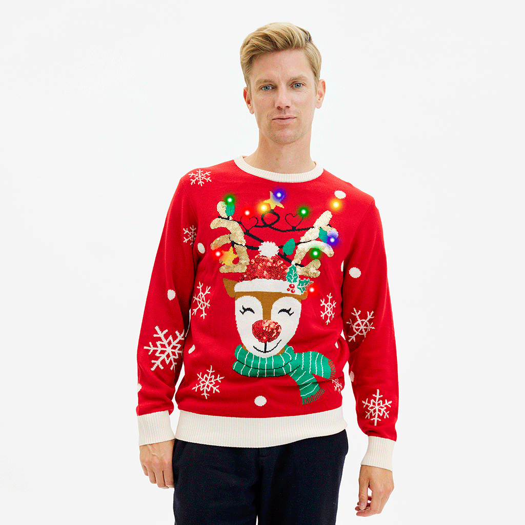 The Cute Reindeer Christmas Sweater – Men