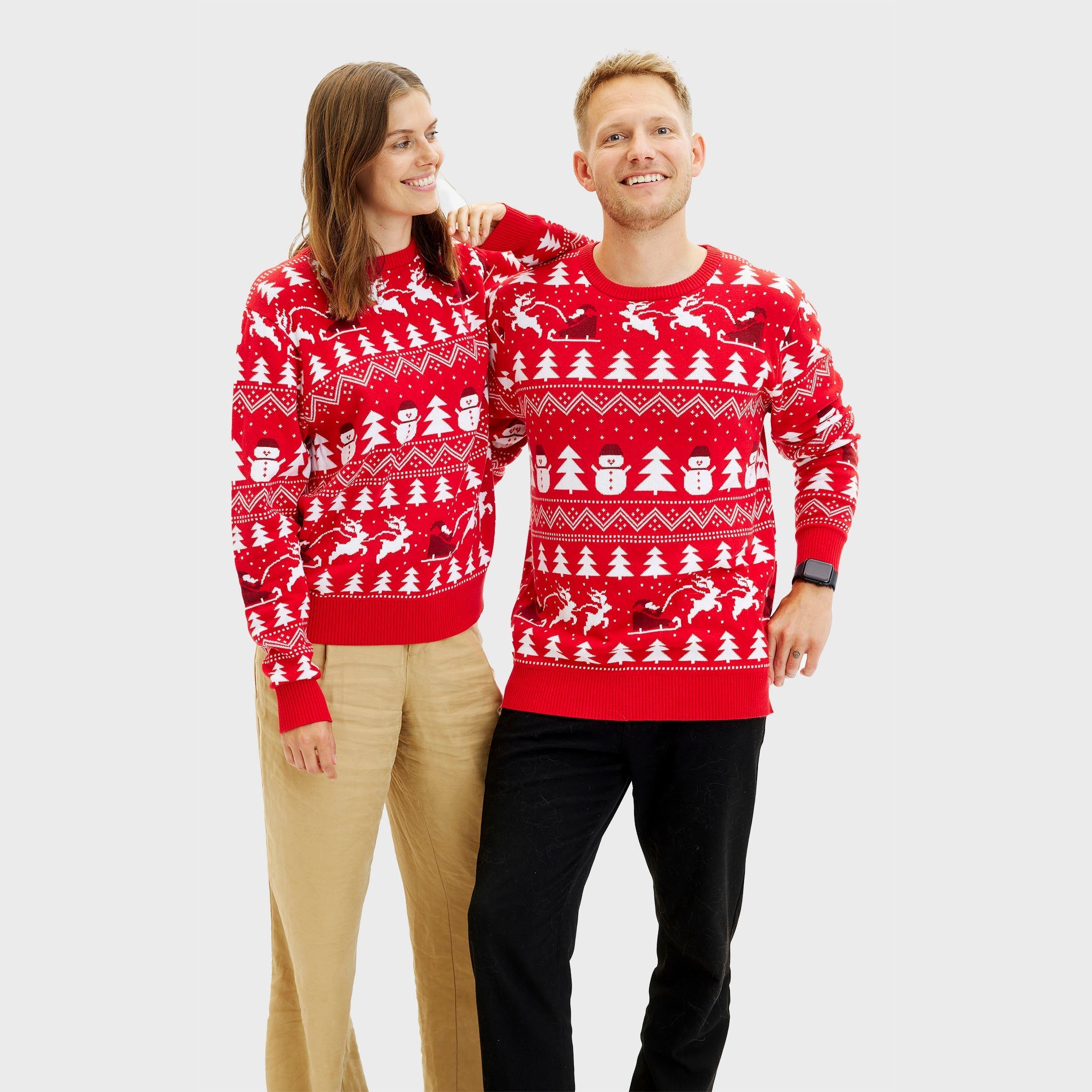 The Stylish Red Christmas Sweater – Men
