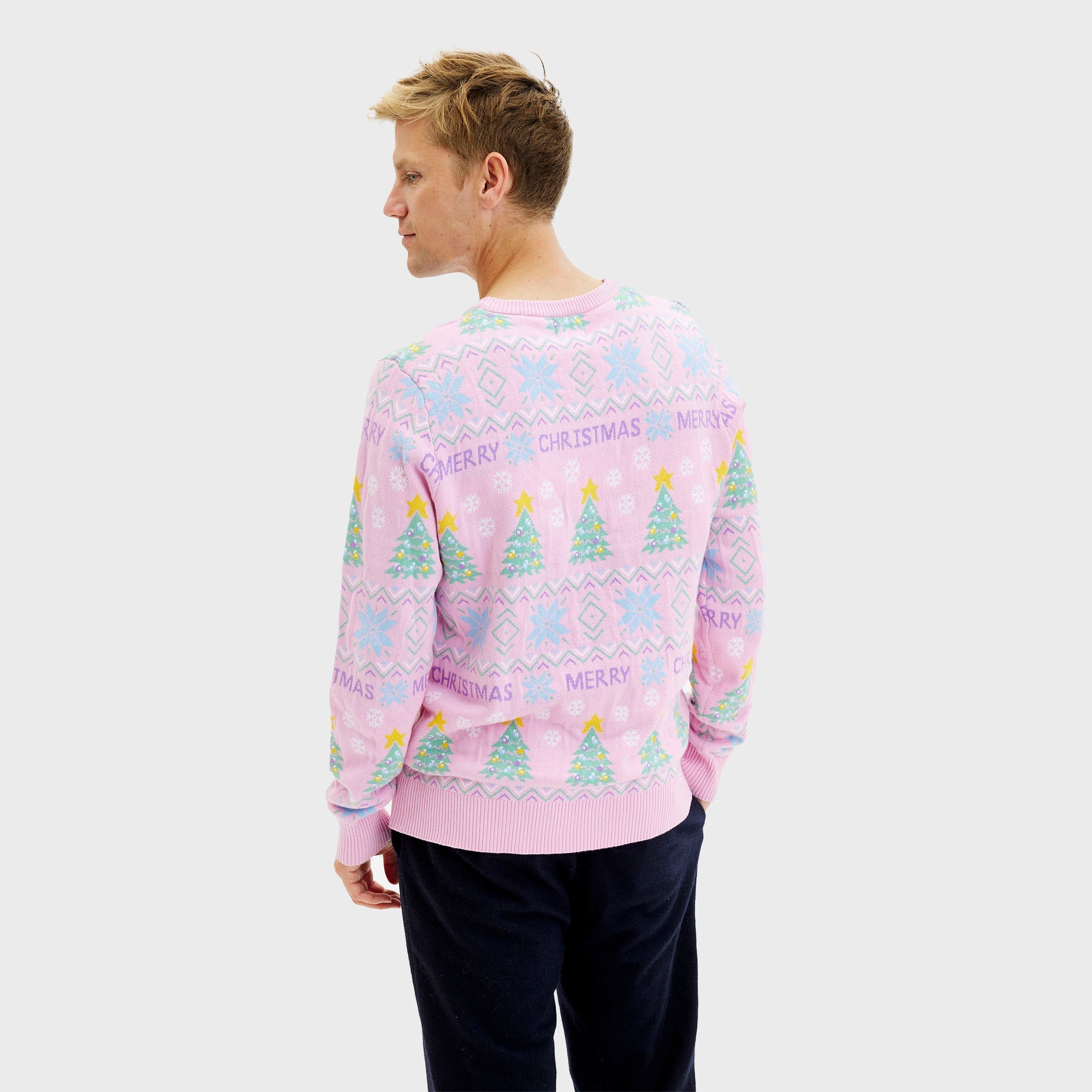 The Pink Christmas Sweater – Men