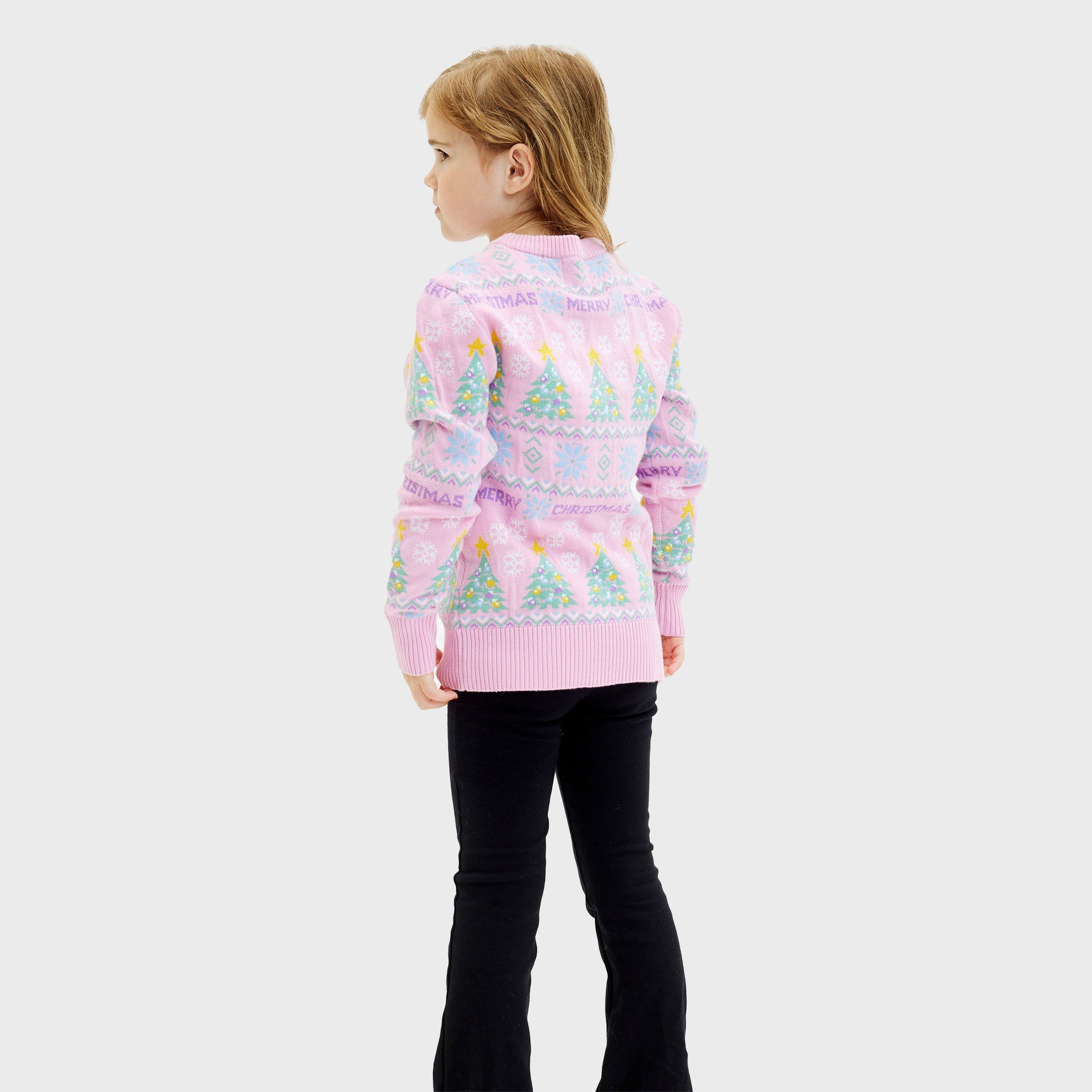 The pink christmas sweater - child.