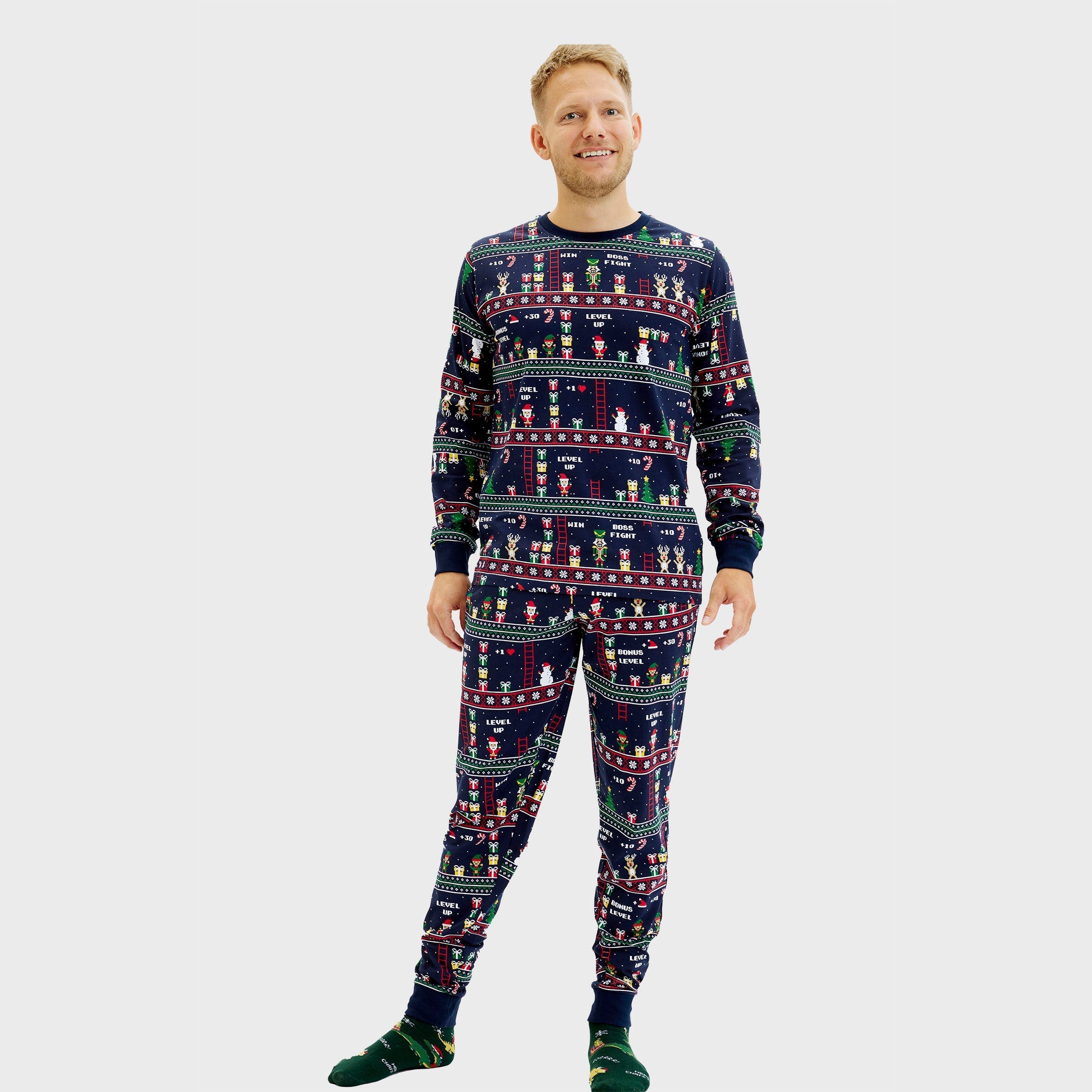 Vintage Gamer Christmas Pyjamas – Men