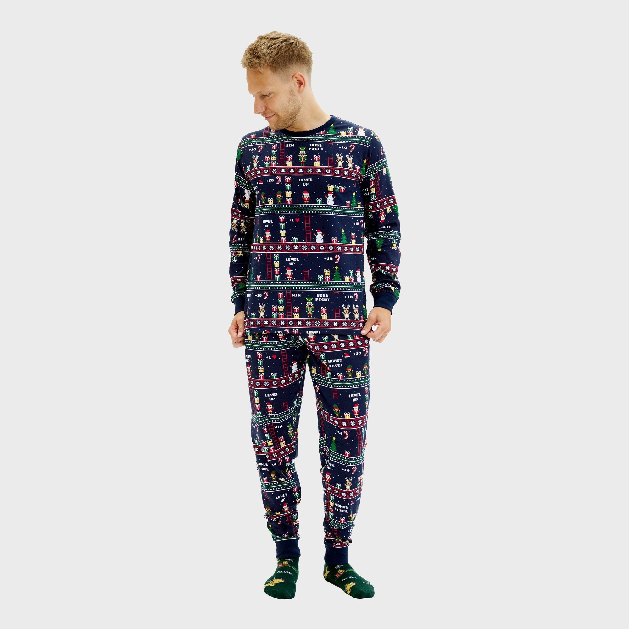Vintage Gamer Christmas Pyjamas – Men