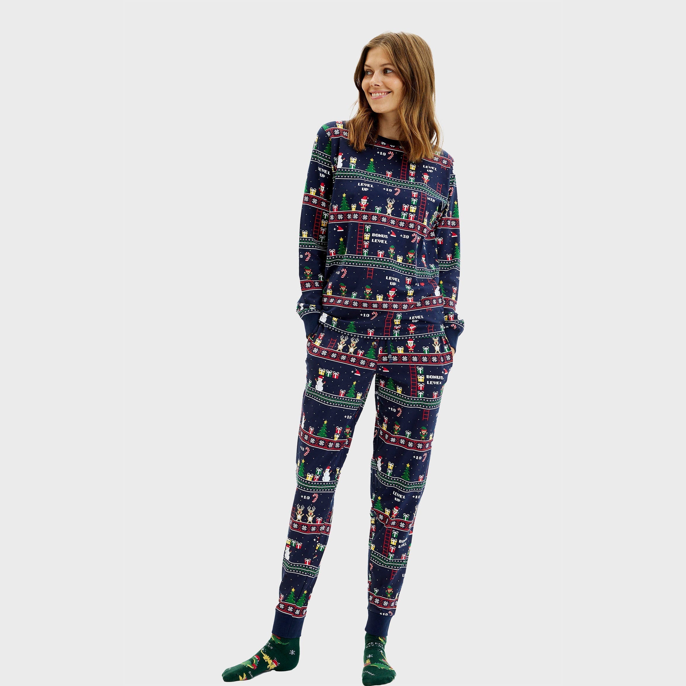 Vintage Gamer Christmas Pyjamas – Women