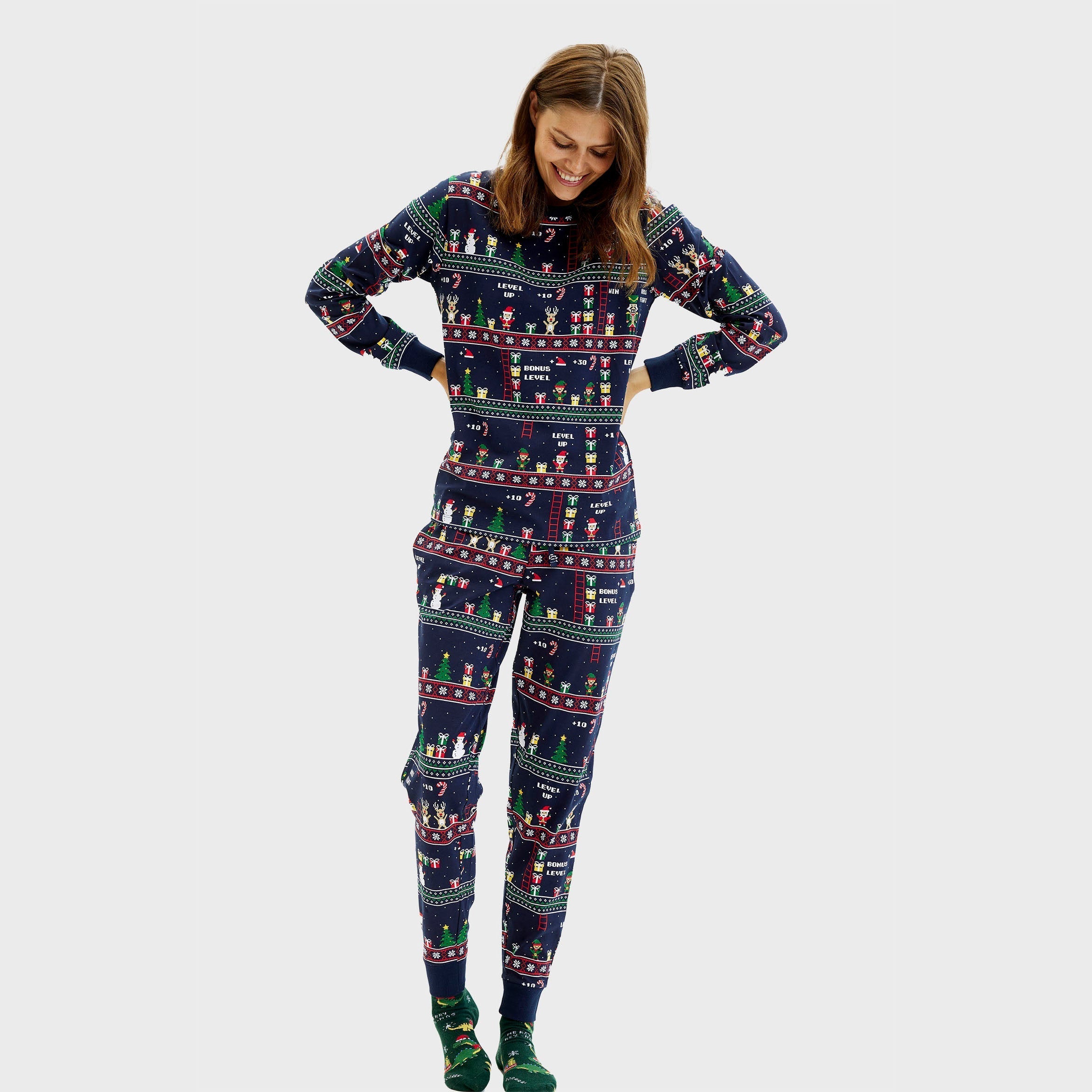 Vintage Gamer Christmas Pyjamas – Women