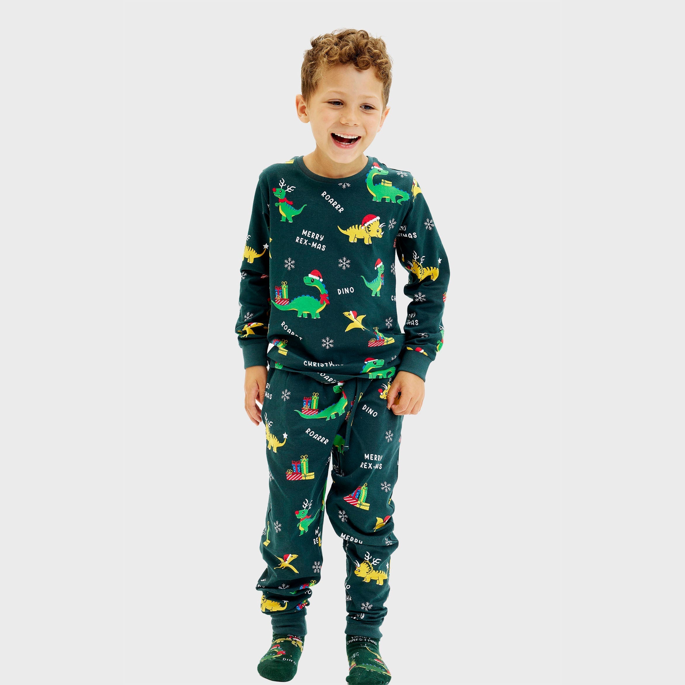 Dino christmas pyjamas - child.