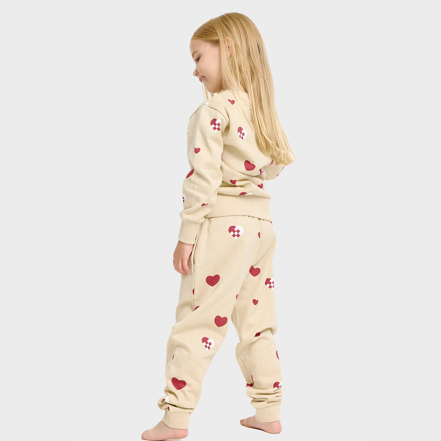 Christmas Heart Sweat Set – Kids