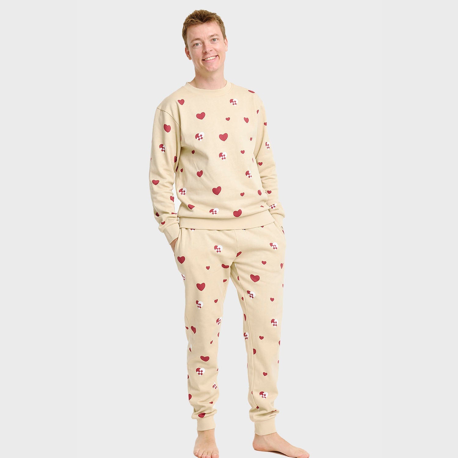 Christmas Heart Sweat Set – Men