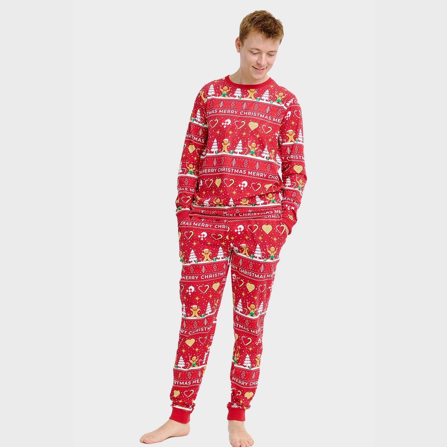 Christmas Cookie Pyjamas Red – Men