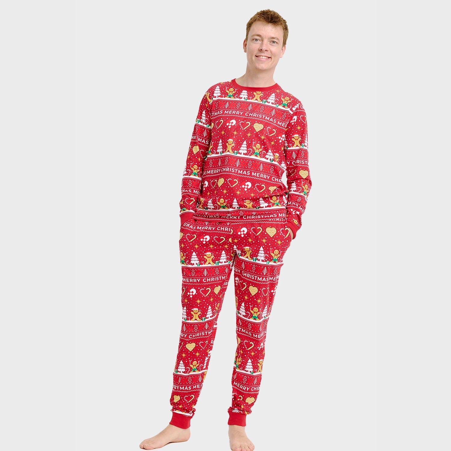 Christmas Cookie Pyjamas Red – Men