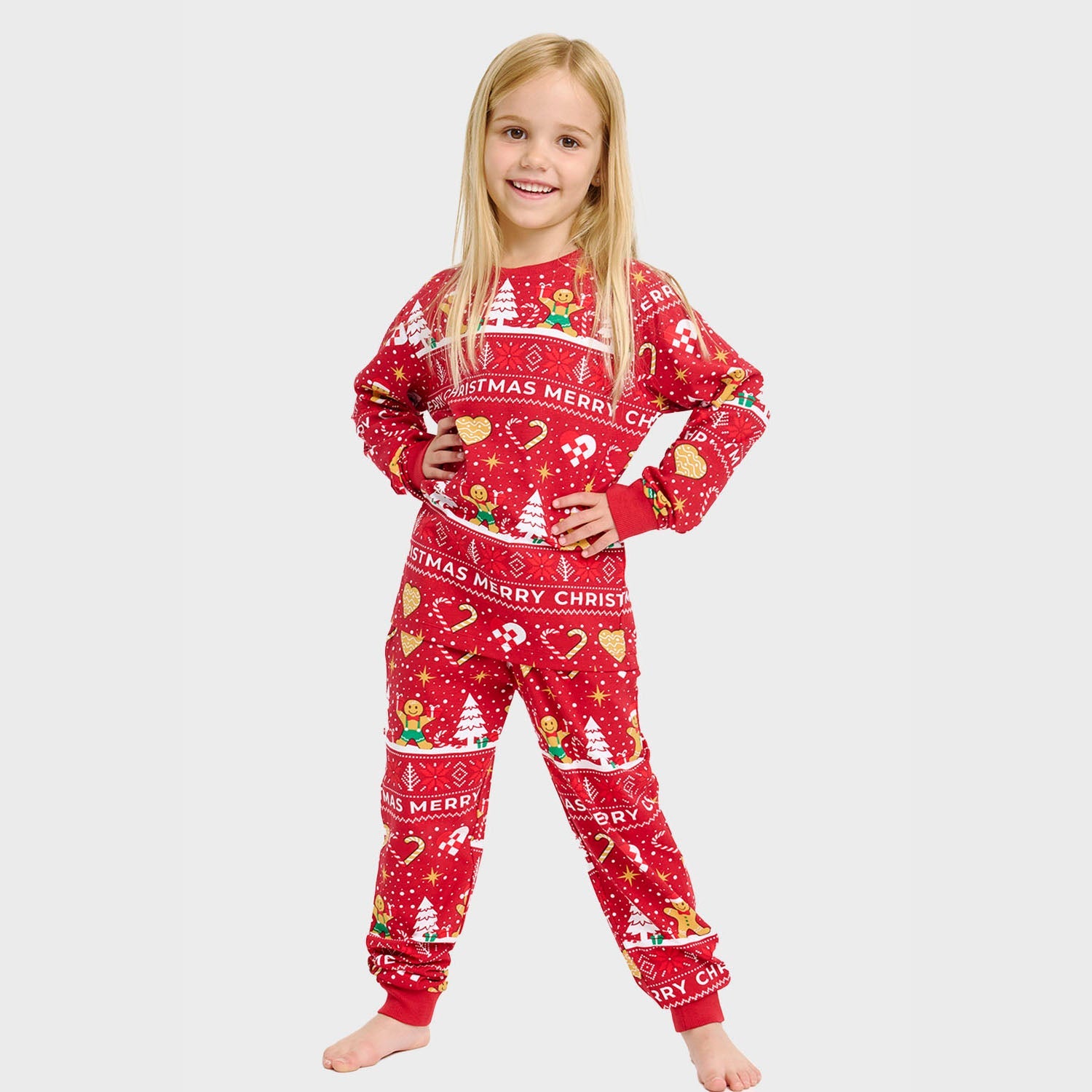 Christmas Cookie Pyjamas Red – Kids