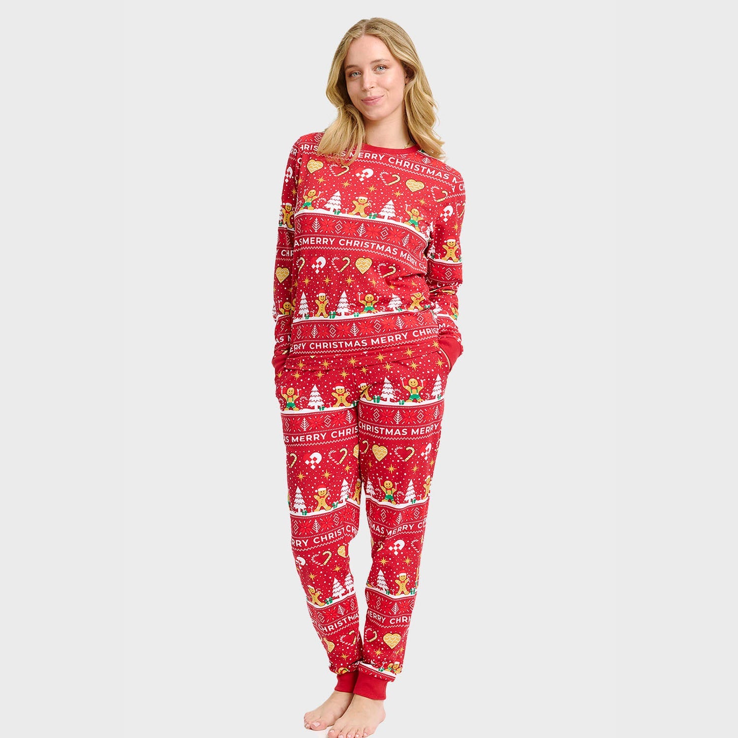 Christmas Cookie Pyjamas Red – Women