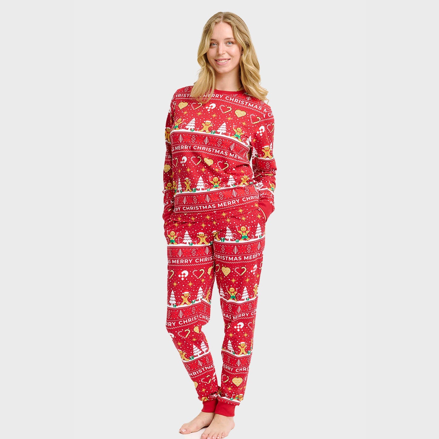 Christmas Cookie Pyjamas Red – Women
