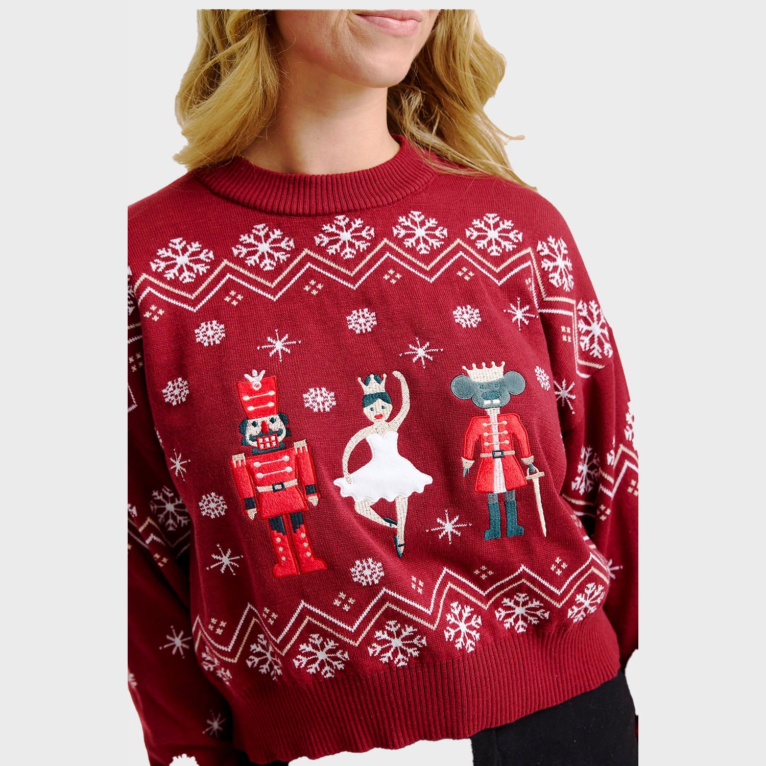 Nutcrackerish Christmas Sweater – Women