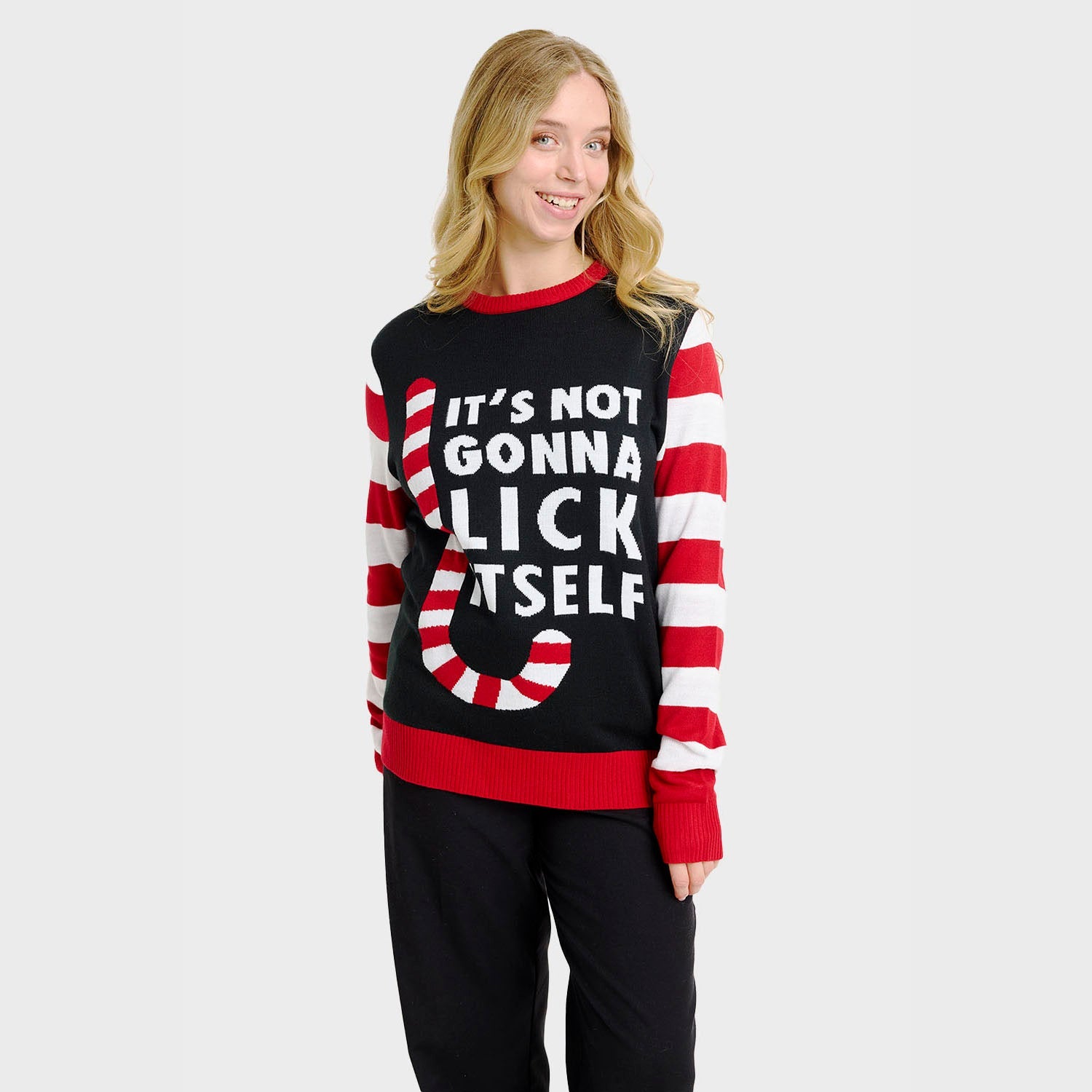 Candy Cane Christmas Sweater – Women