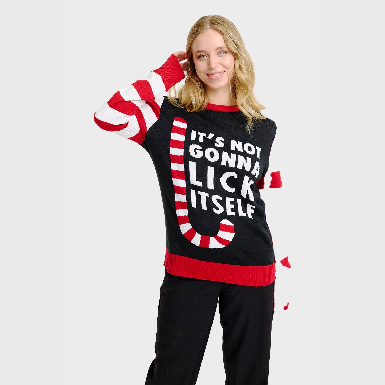 Candy Cane Christmas Sweater – Women