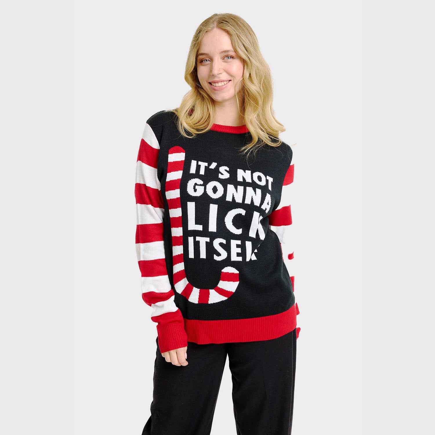 Candy Cane Christmas Sweater – Women