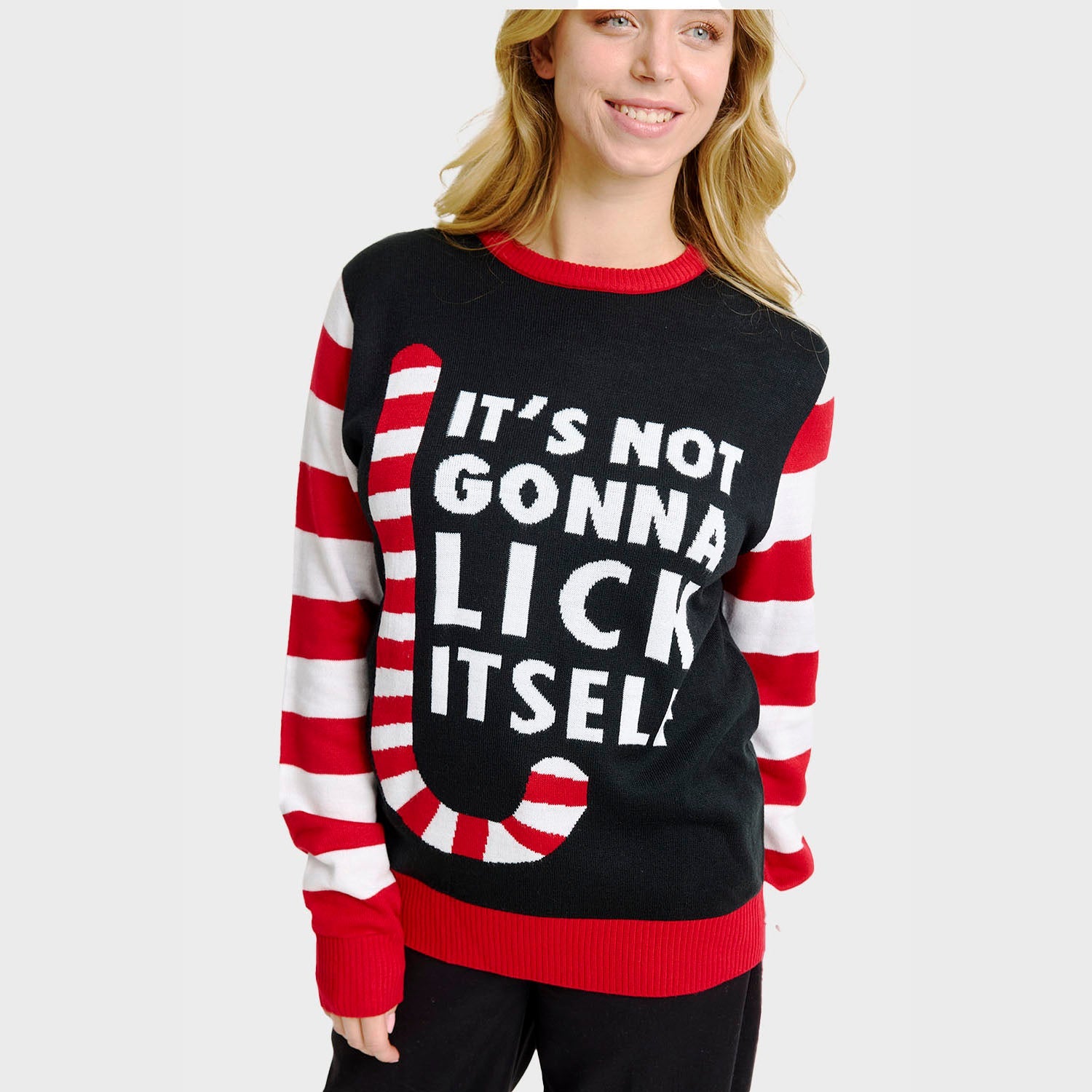 Candy Cane Christmas Sweater – Women