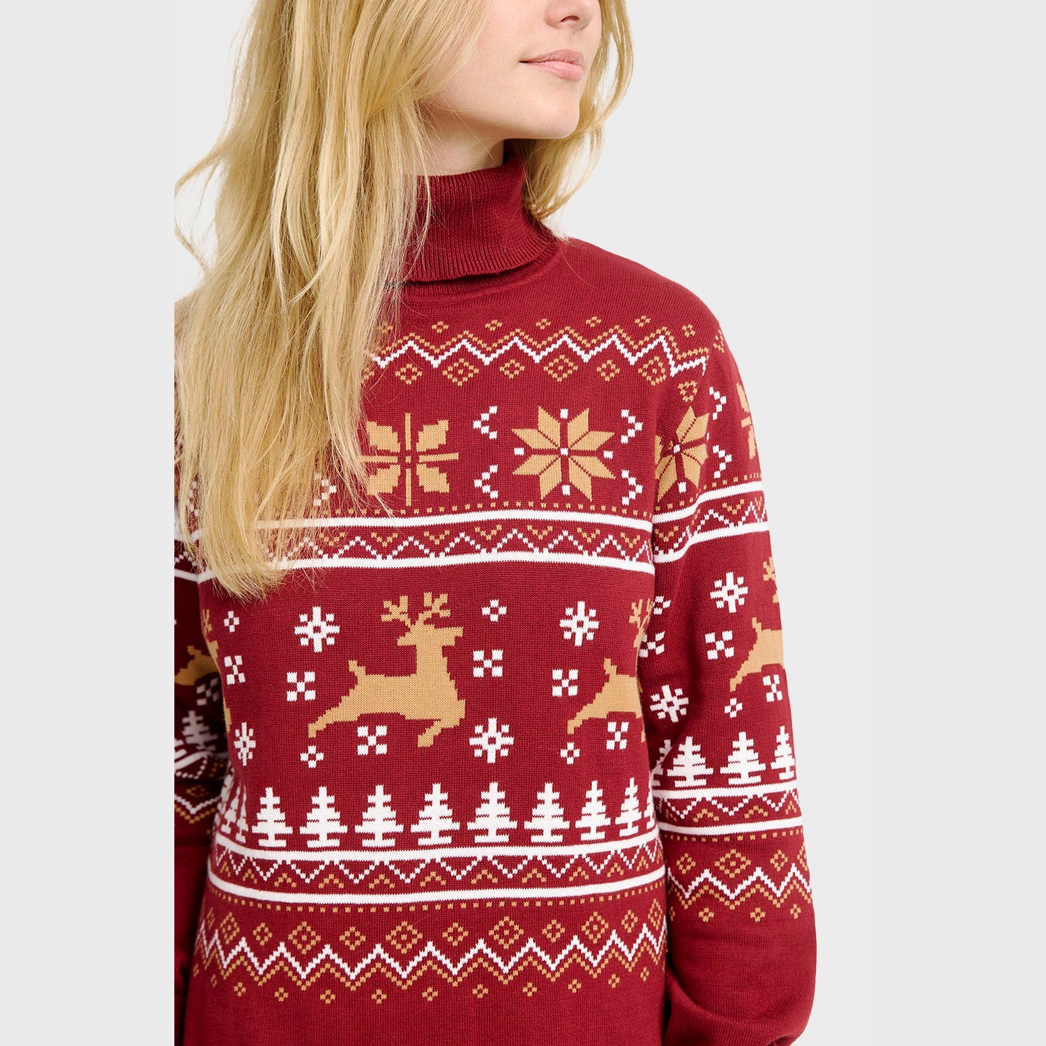 Turtleneck Christmas Dress – Women