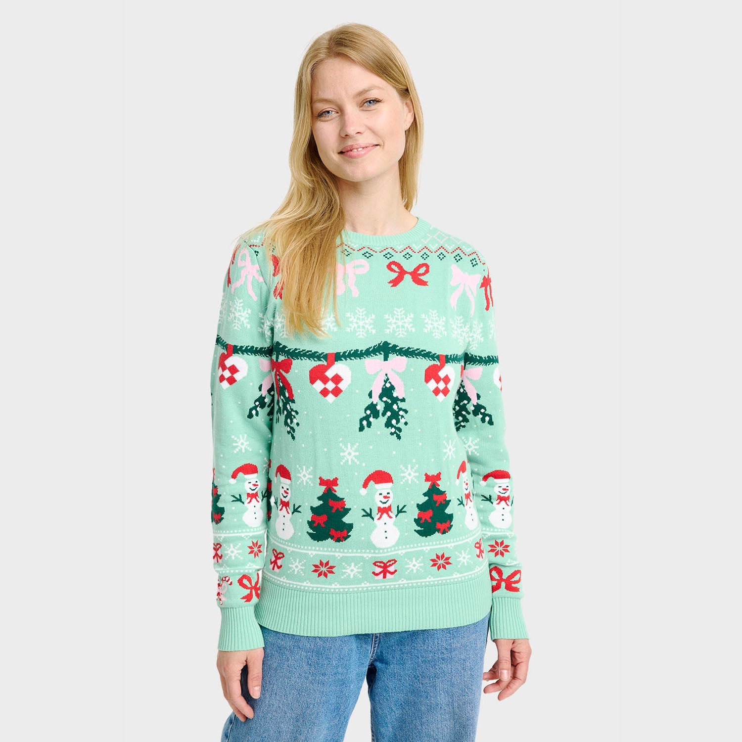 The Bow Christmas Sweater – Women