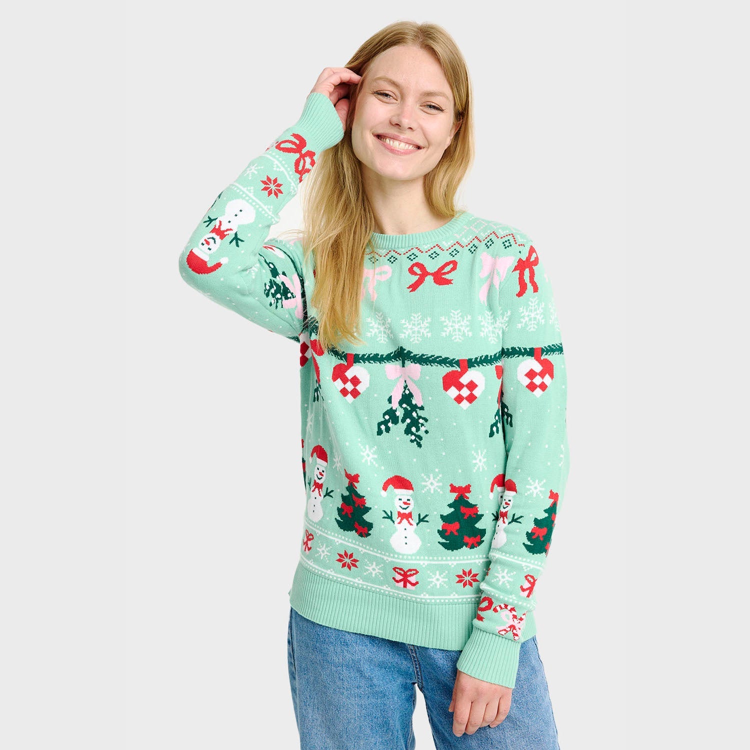 The Bow Christmas Sweater – Women