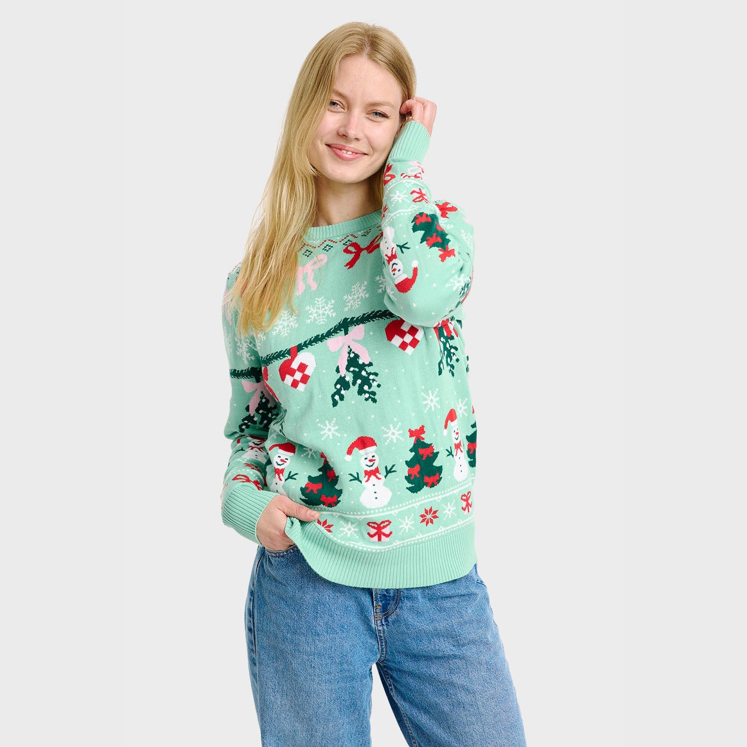 The Bow Christmas Sweater – Women