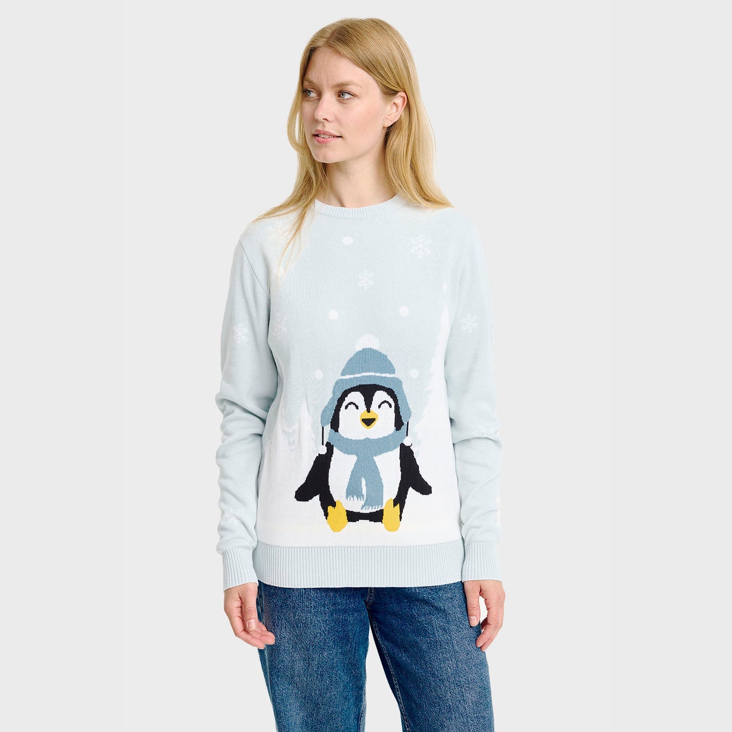 The Lovely Penguin Christmas Sweater – Women