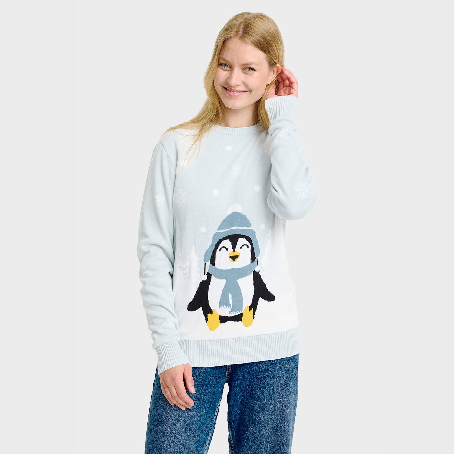The Lovely Penguin Christmas Sweater – Women