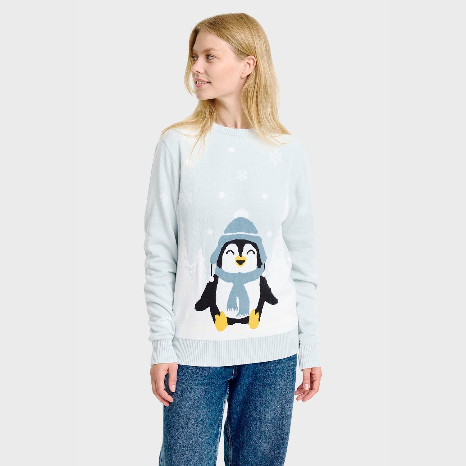 The Lovely Penguin Christmas Sweater – Women
