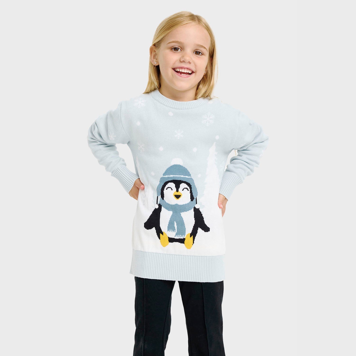 The Lovely Penguin Christmas Sweater – Kids