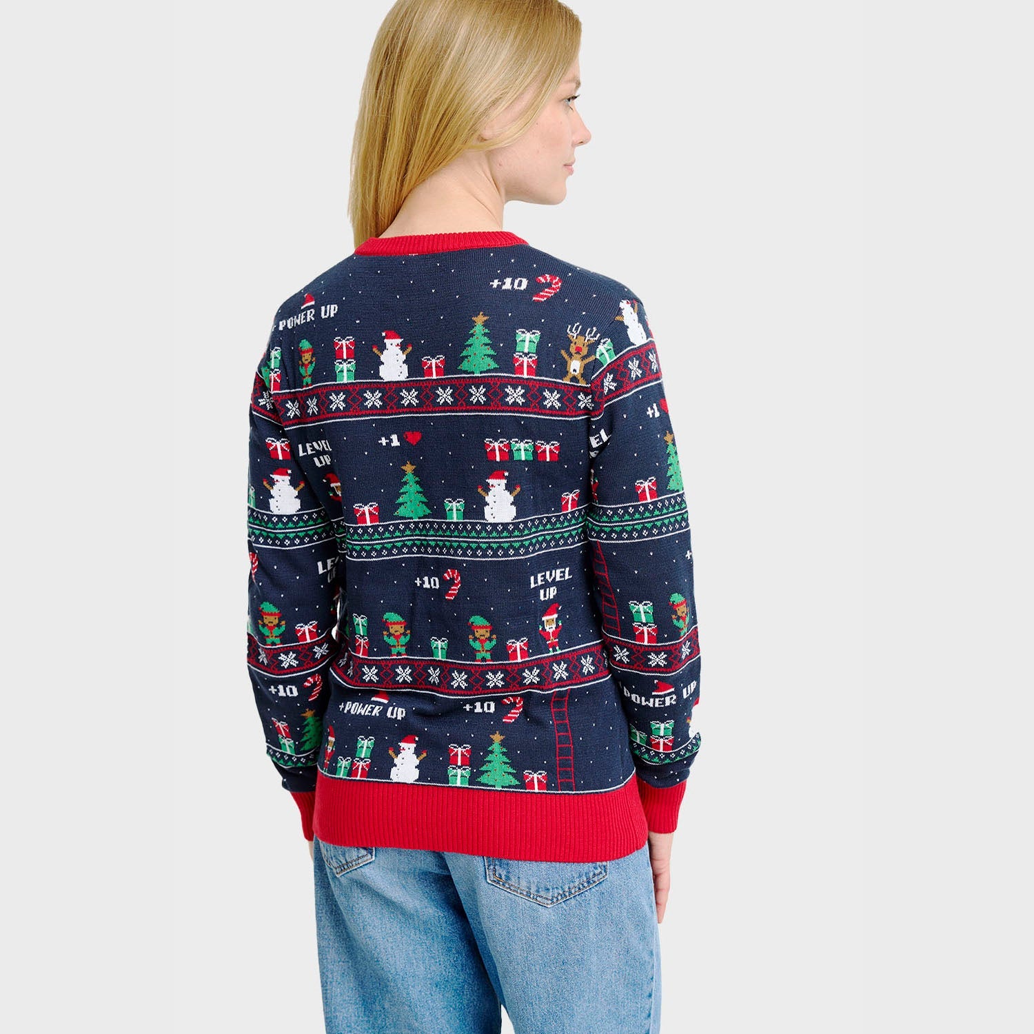 Vintage Gaming Christmas Sweater – Women