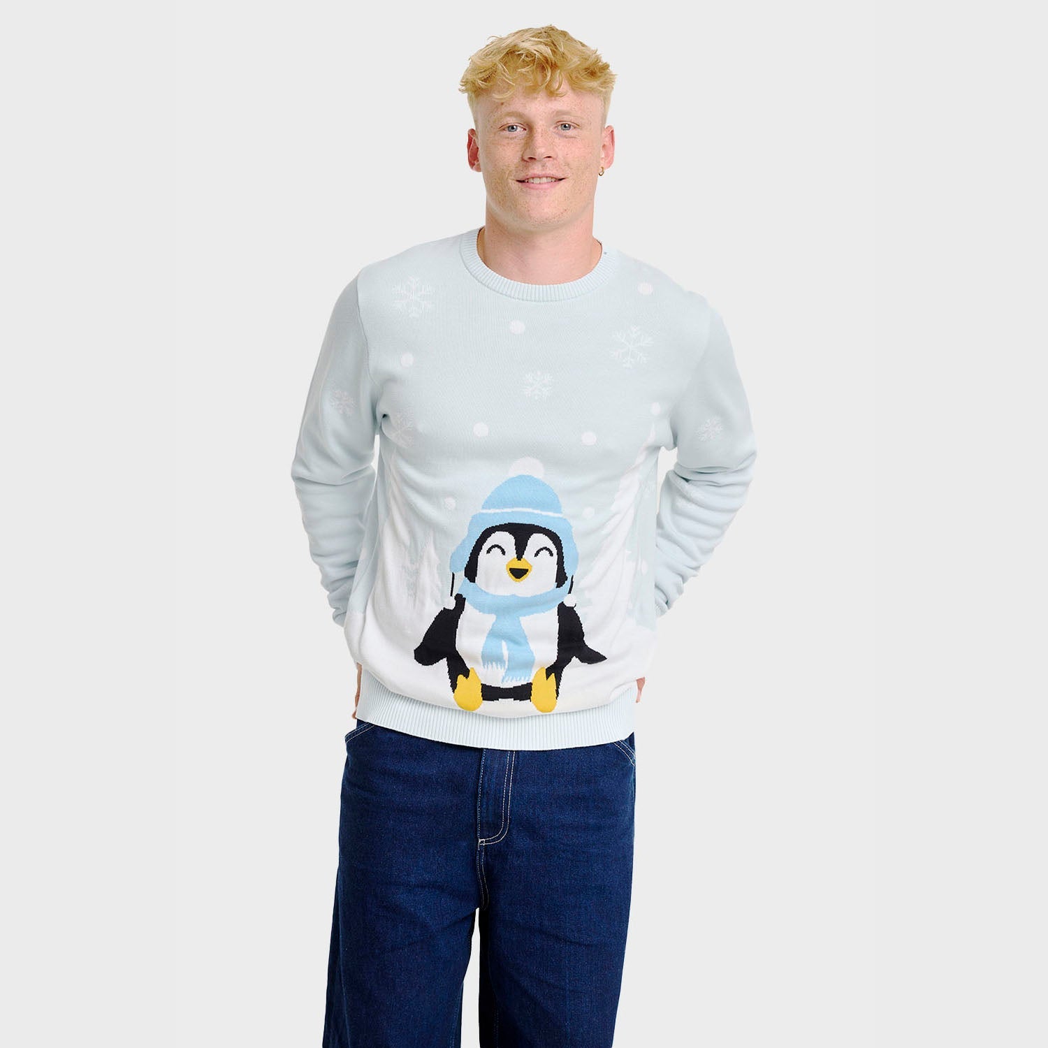 The Lovely Penguin Christmas Sweater – Men