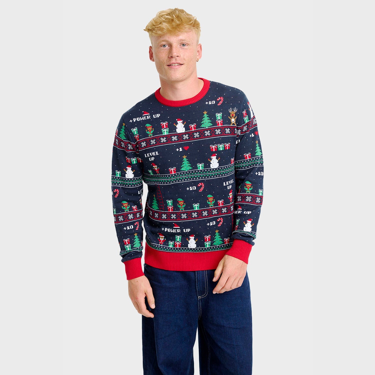 Vintage Gaming Christmas Sweater – Men