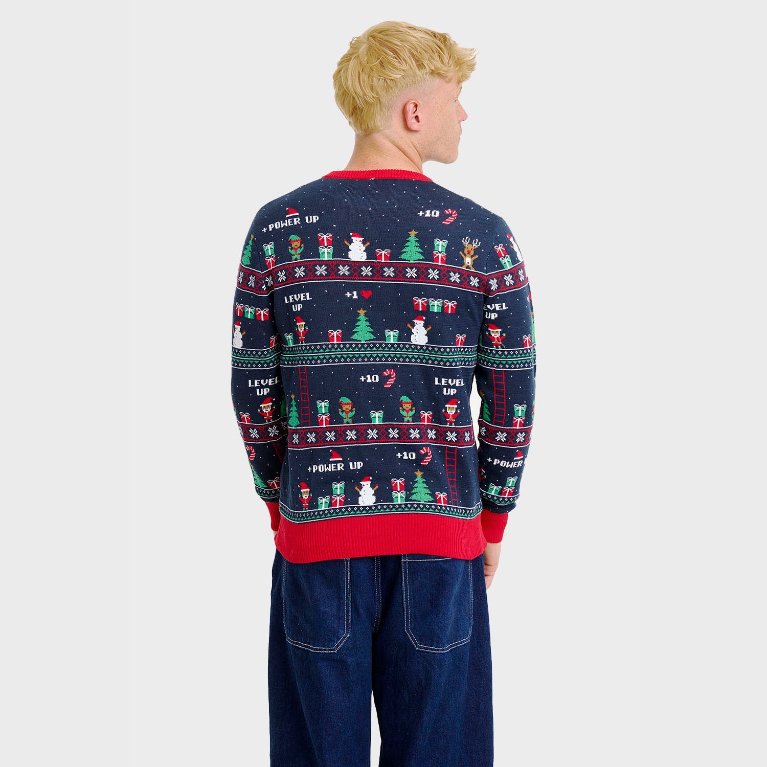 Vintage Gaming Christmas Sweater – Men