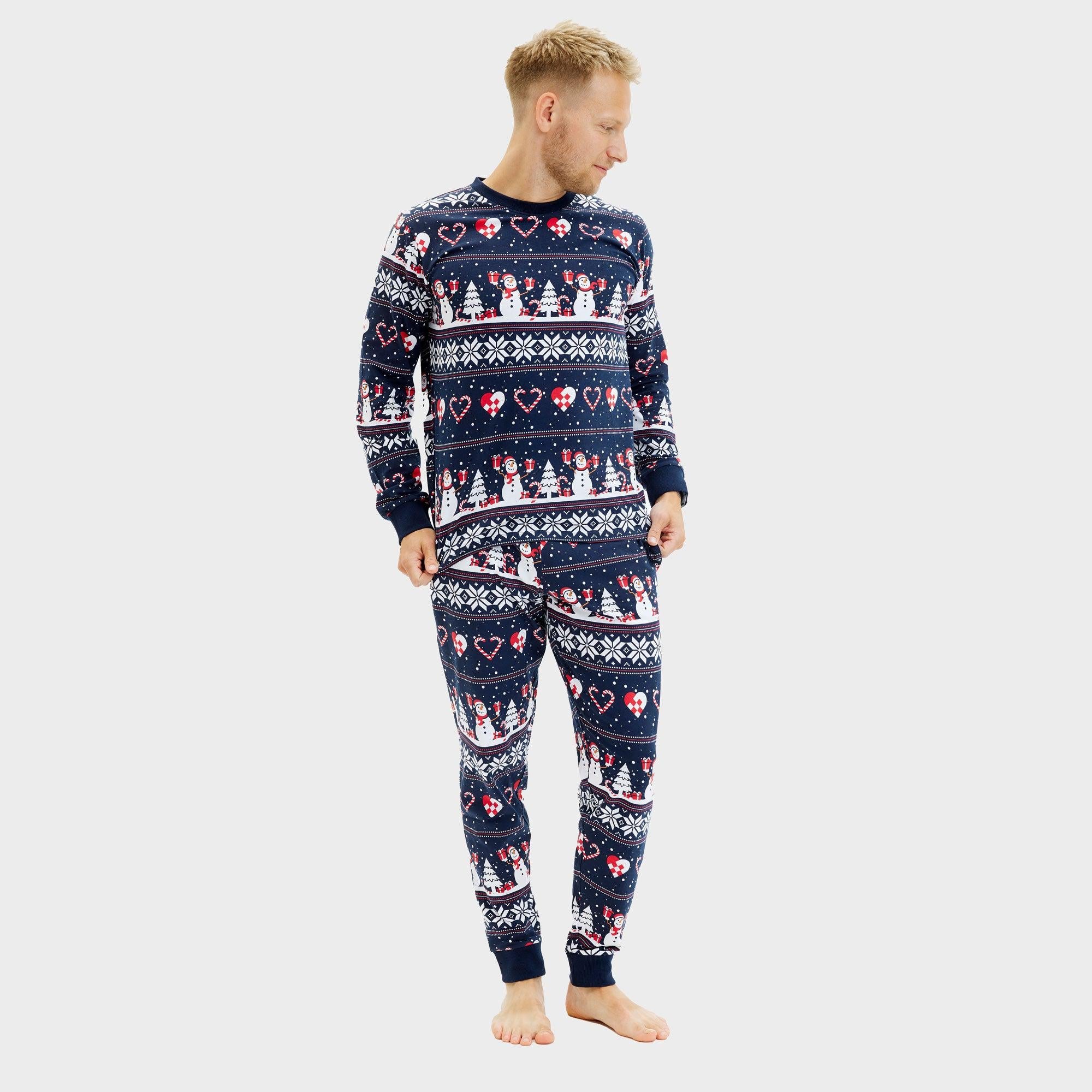 Christmas Heart Pyjamas Navy – Men