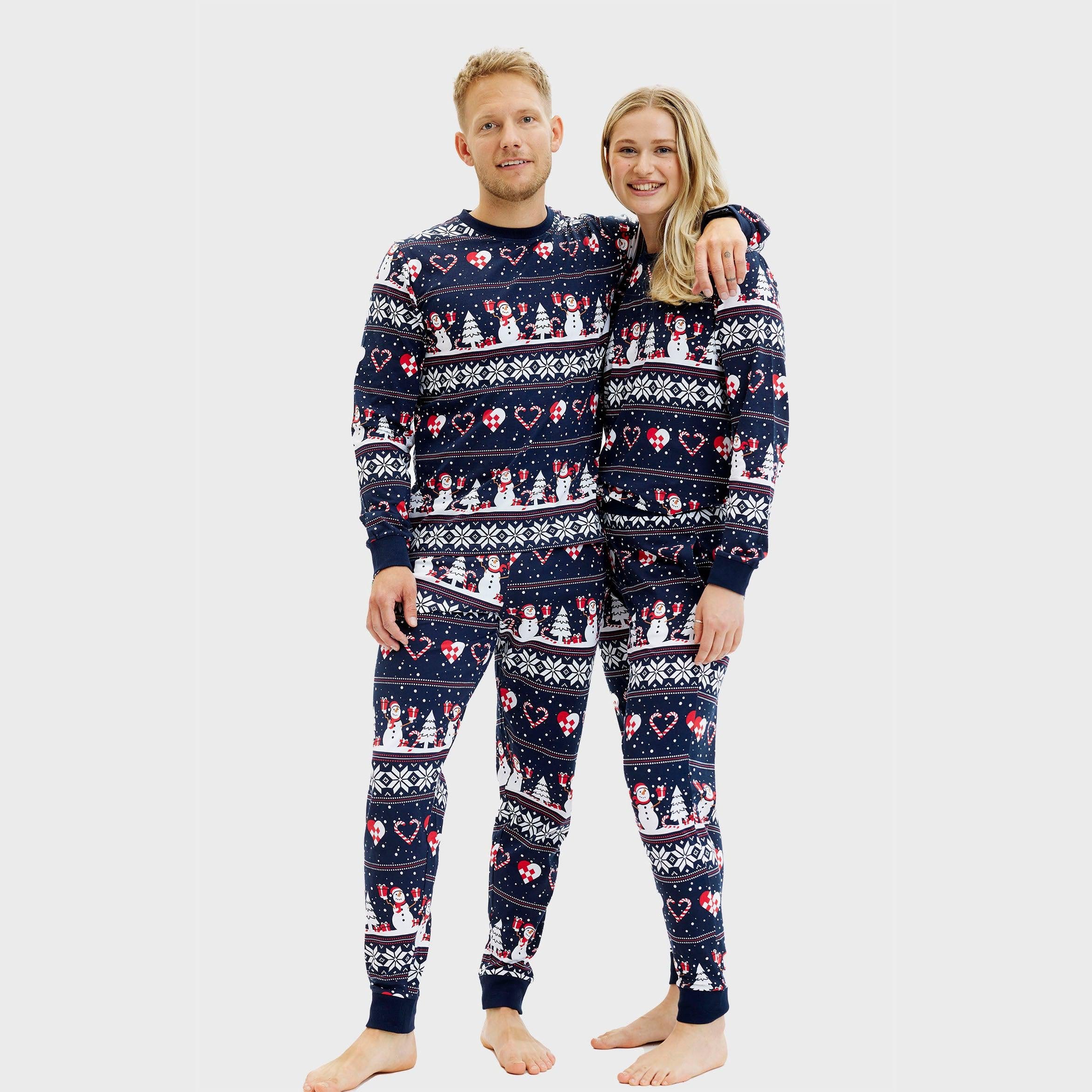 Christmas Heart Pyjamas Navy – Men
