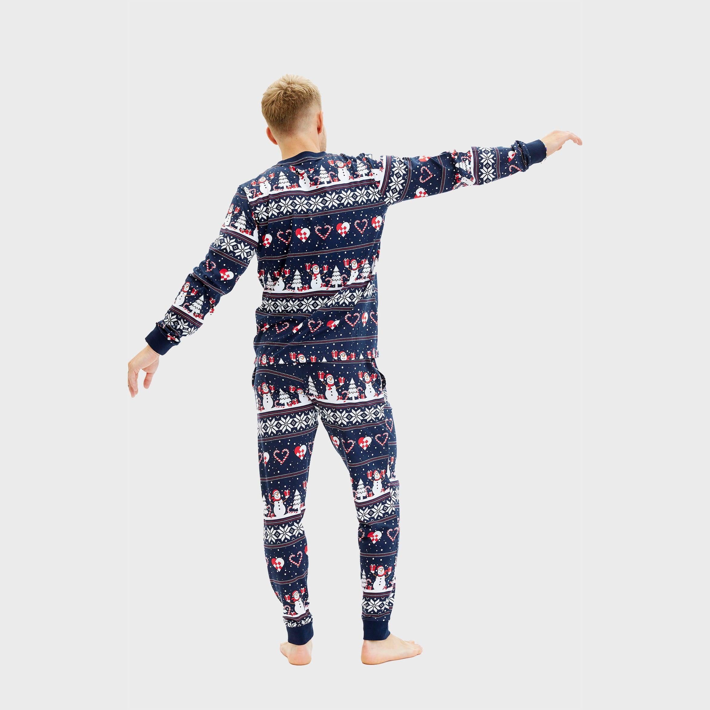 Christmas Heart Pyjamas Navy – Men