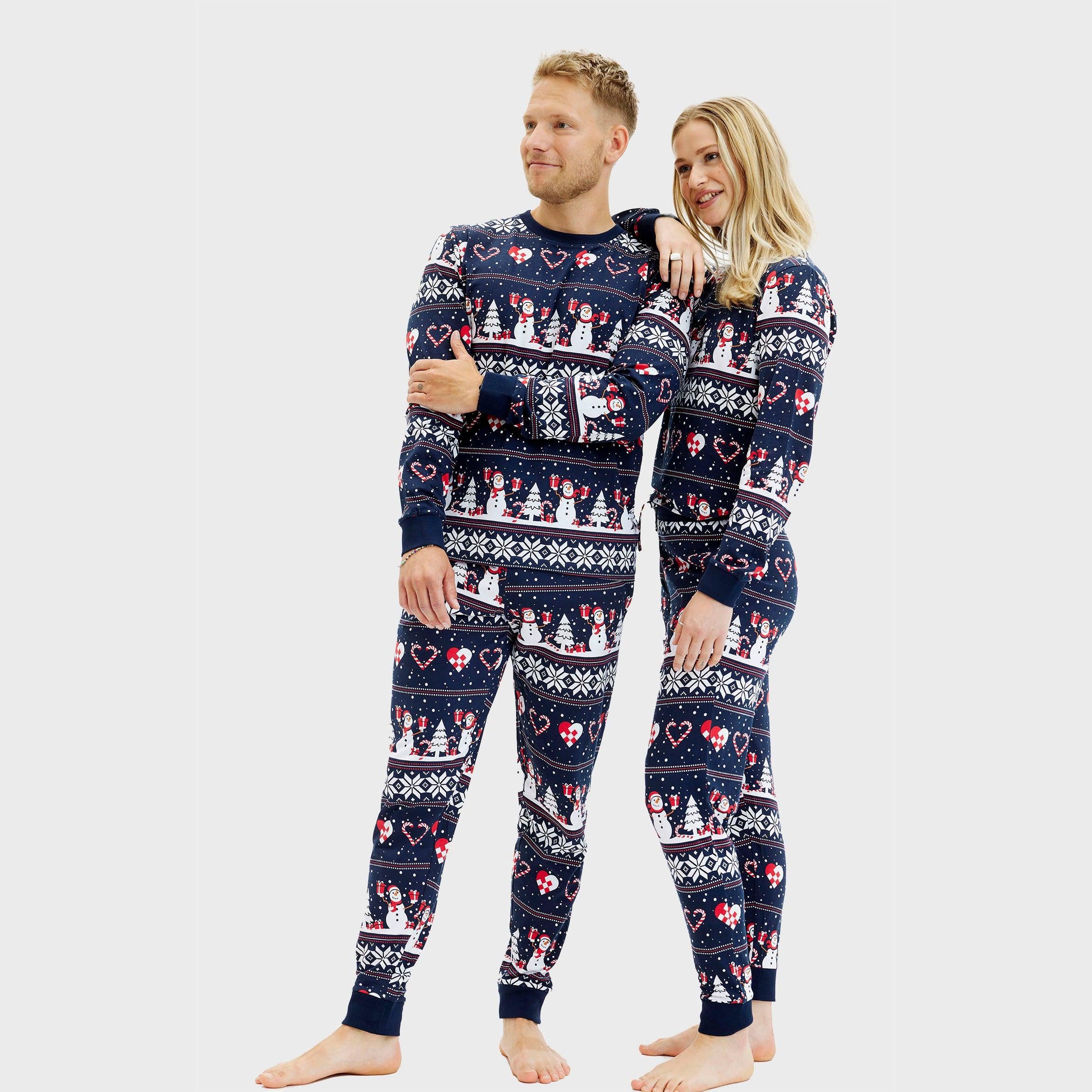 Christmas Heart Pyjamas Navy – Men