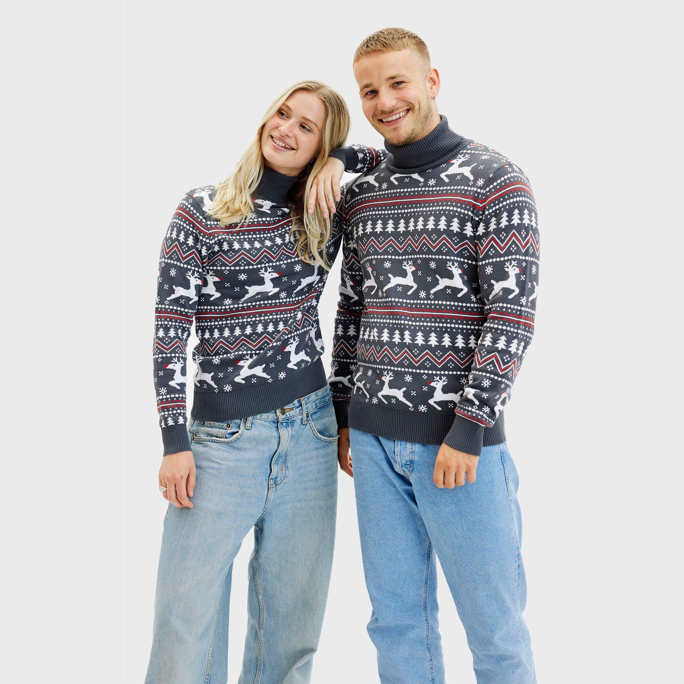 The Stylish Highneck Christmas Sweater – Men