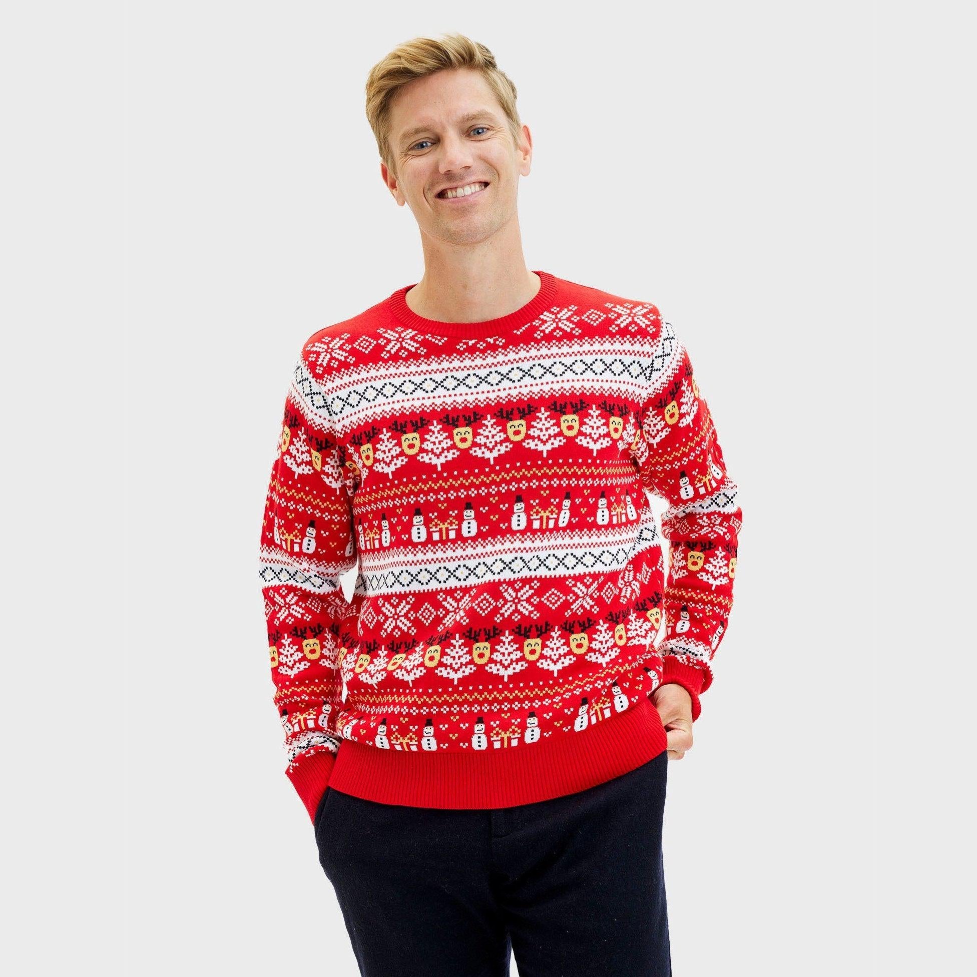 The Reinstyle Christmas Sweater Red – Men