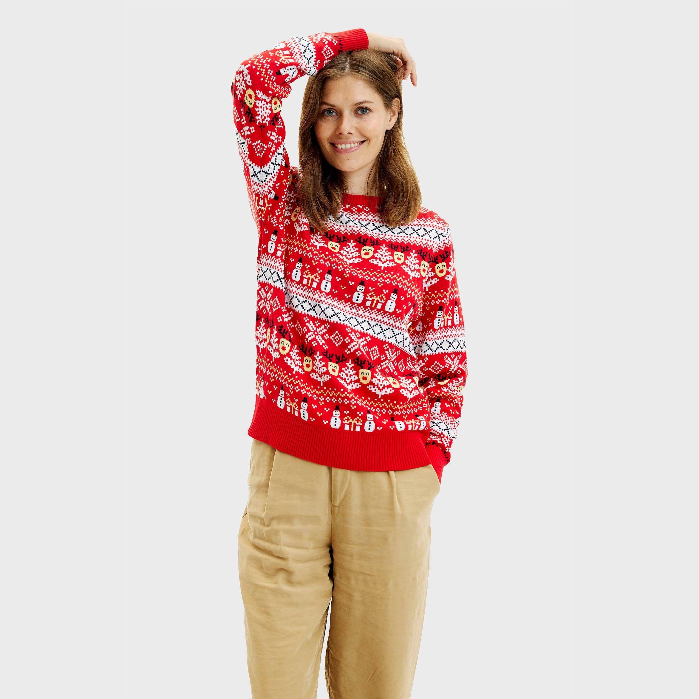 The Reinstyle Christmas Sweater Red – Women