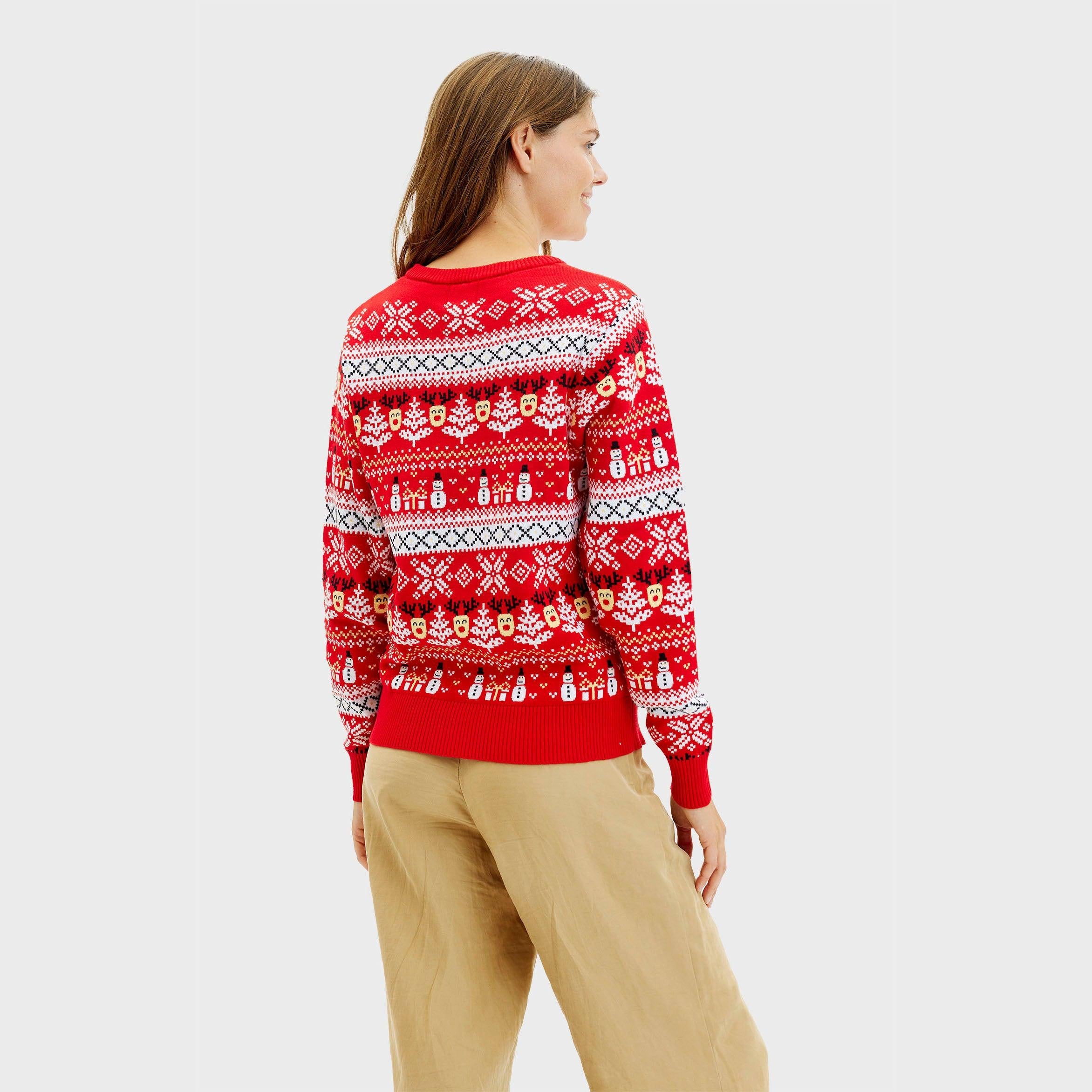 The Reinstyle Christmas Sweater Red – Women