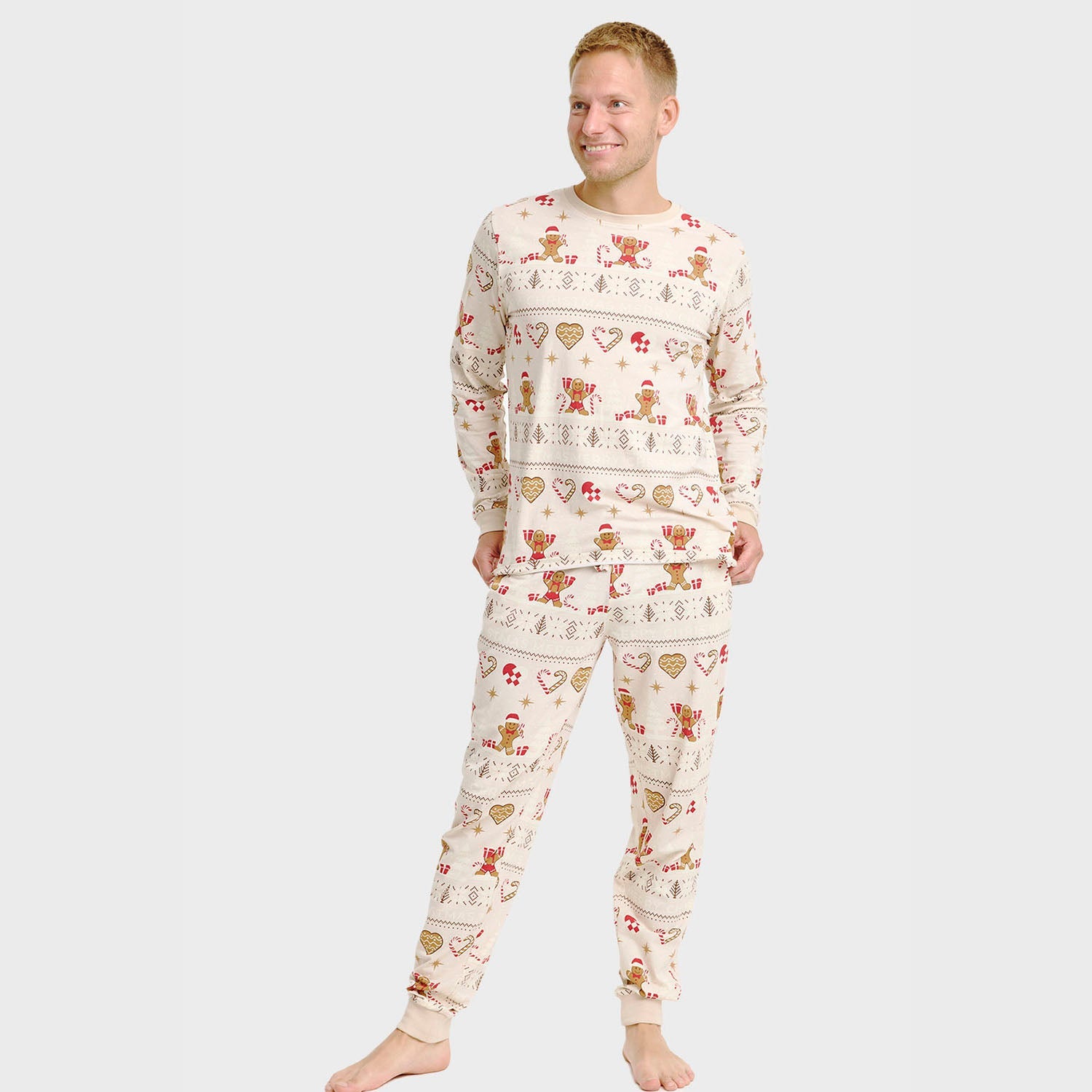 Christmas Cookie Pyjamas Beige – Men